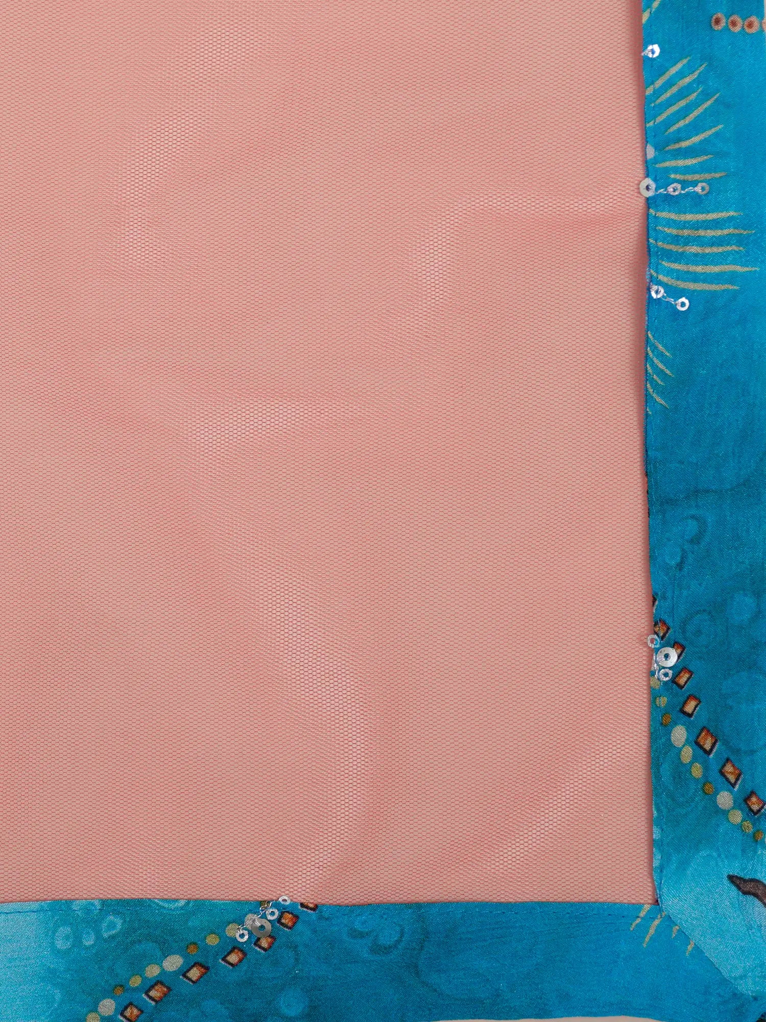 Designer Sky Blue Chinon Party Wear Lehenga With Sequins Work