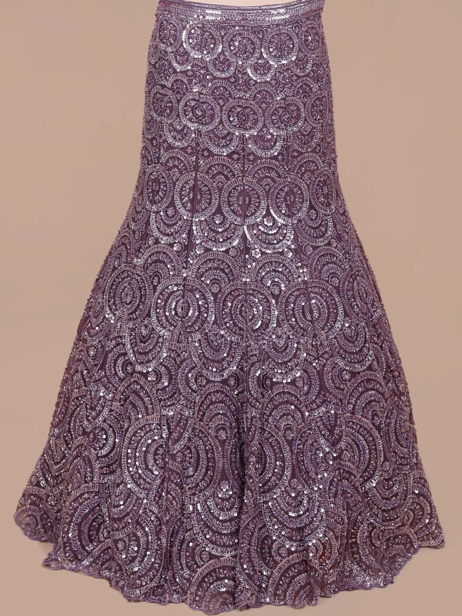 Dark Purple Fishcut Mermaid Lehenga Online Store With Luxury Detailing