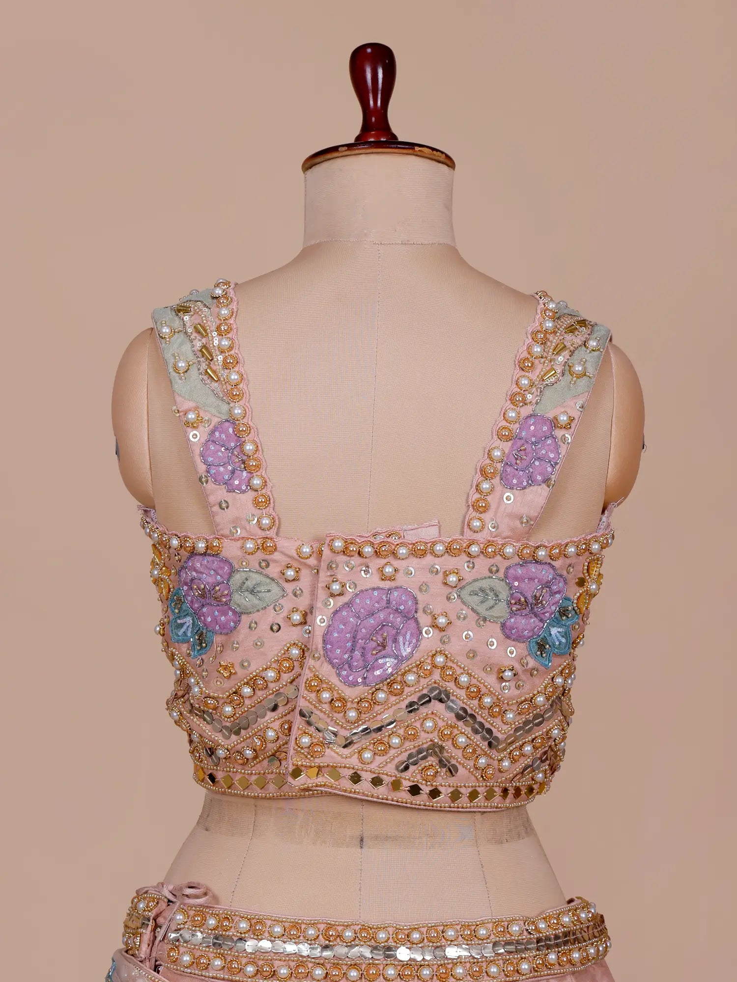 Get Magnificent Peach Designer Lehenga Online for Elegant Occasions