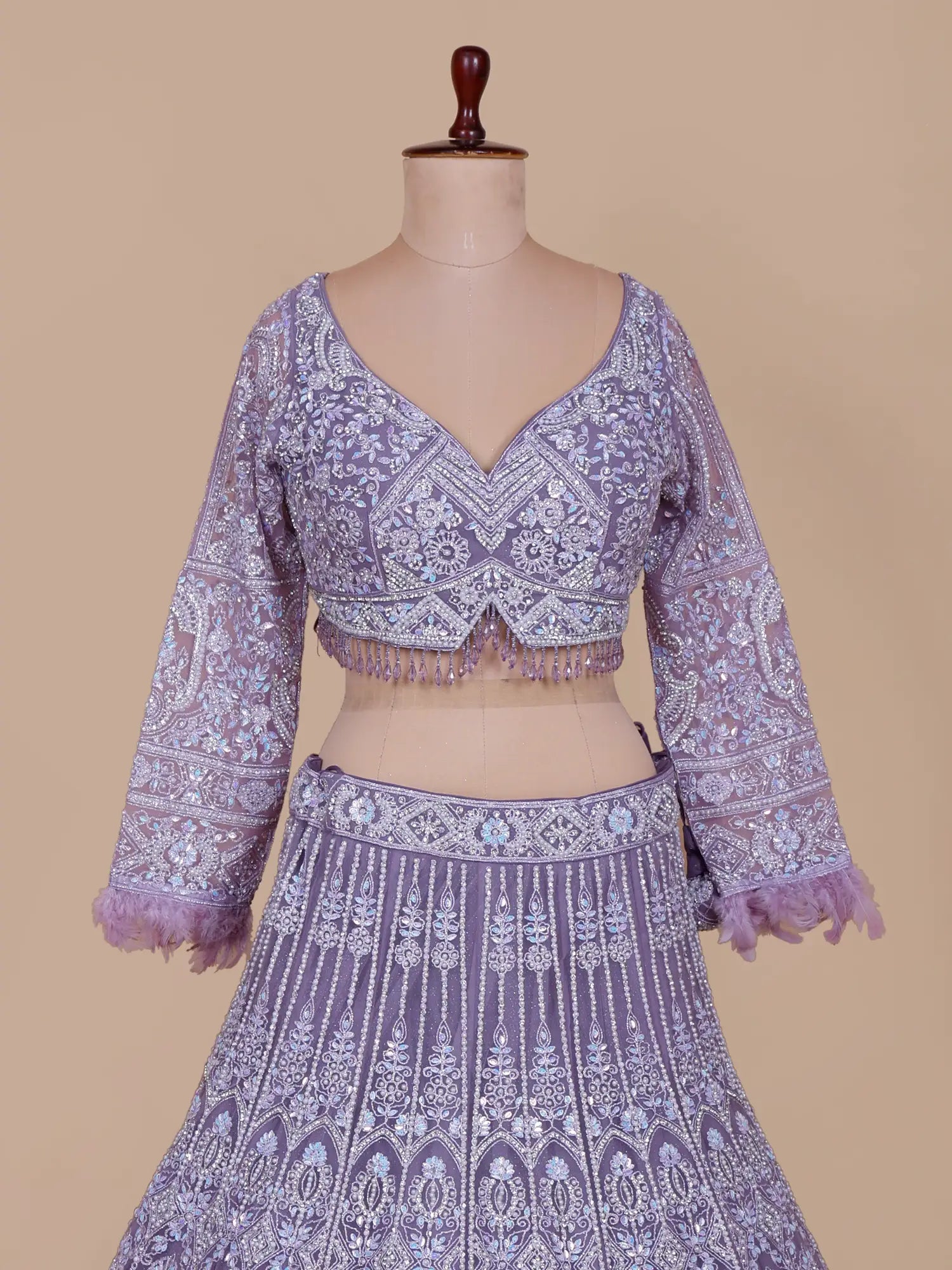 Buy Classic Purple Couture Lehenga Designed for Modern Elegance