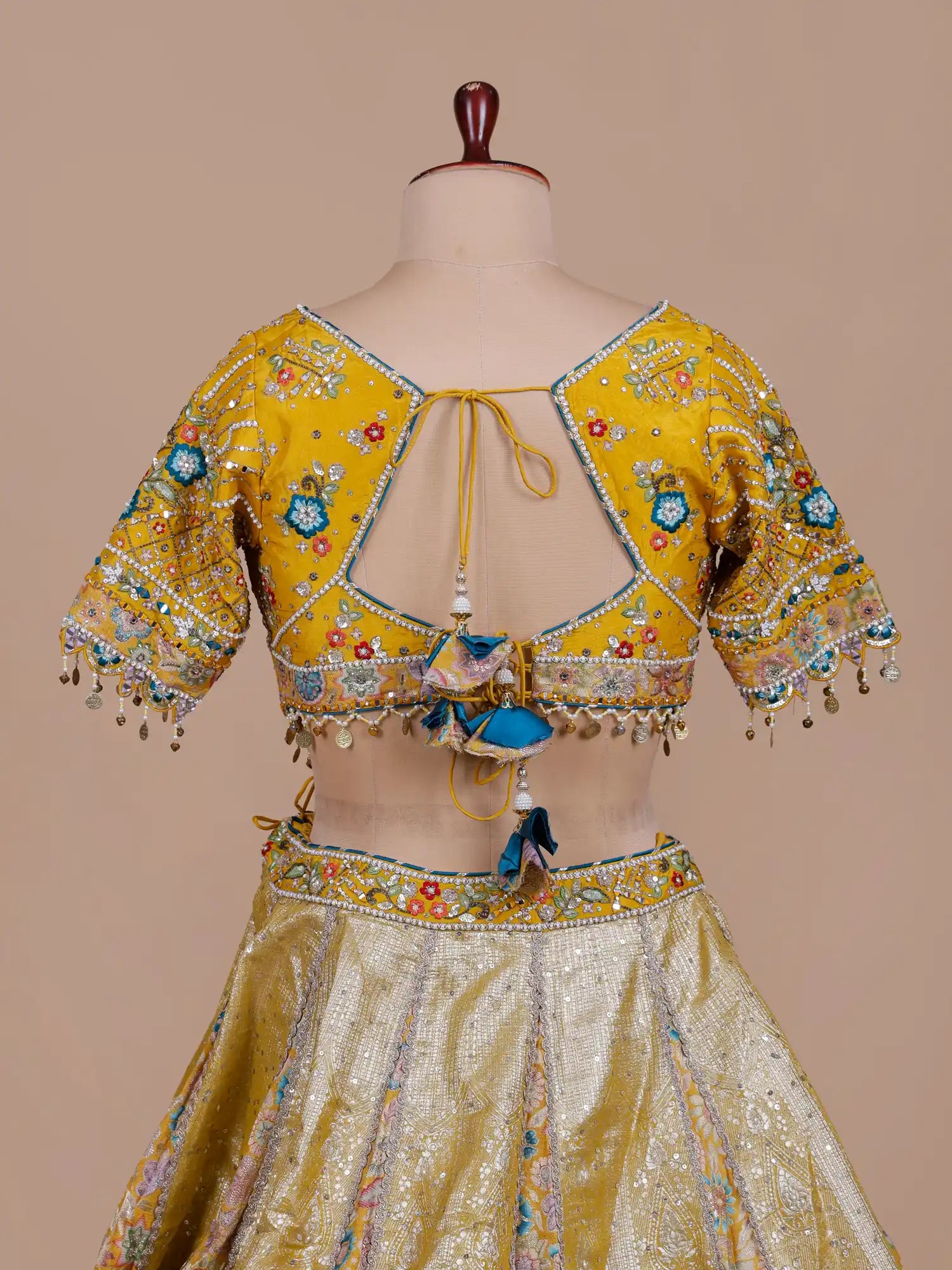 Premium Mustard Yellow Wedding Lehenga Choli Set With Heavy Designer Work