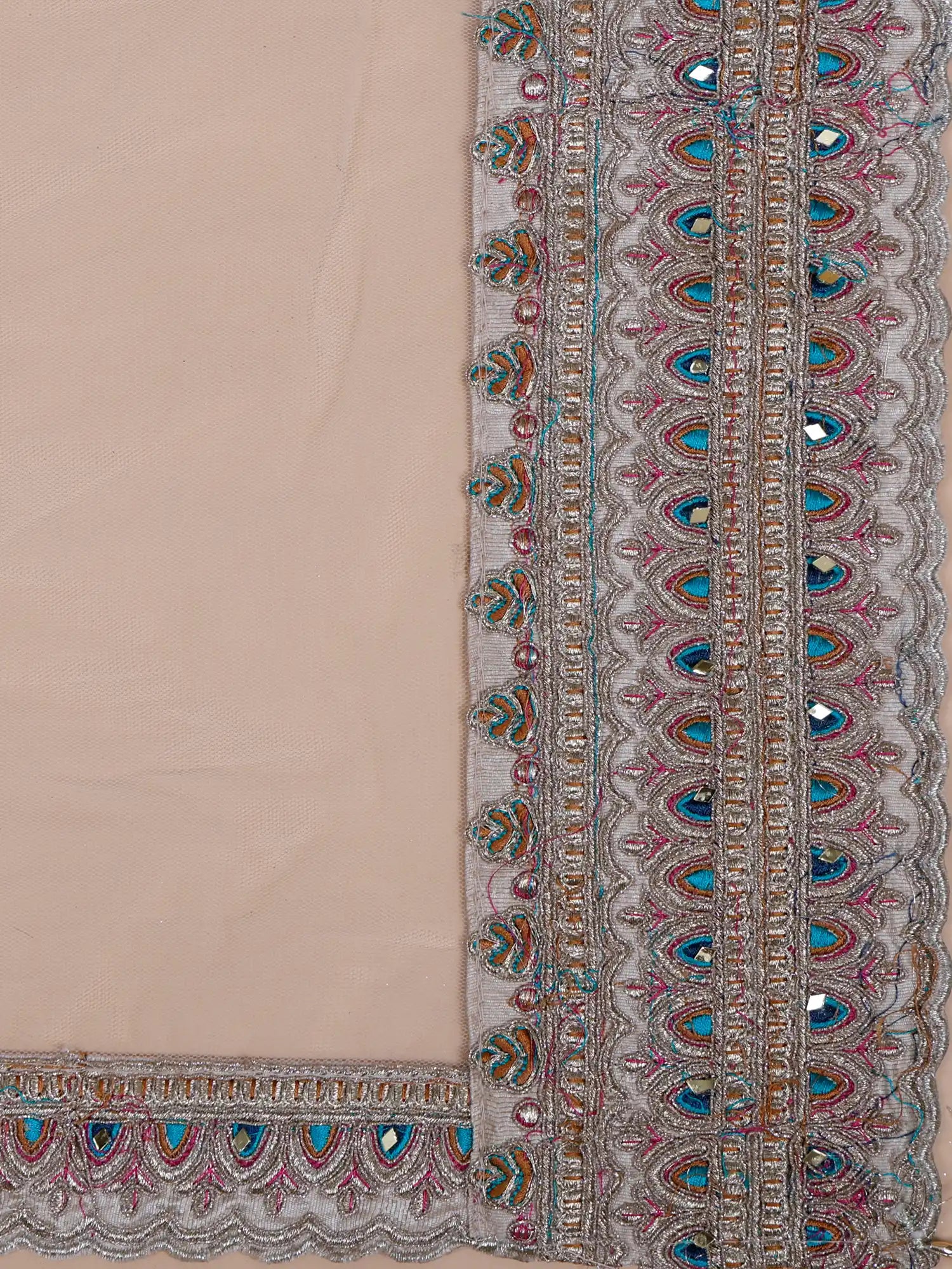 Traditional Indian Off White Peplum Lehenga With Luxury Work