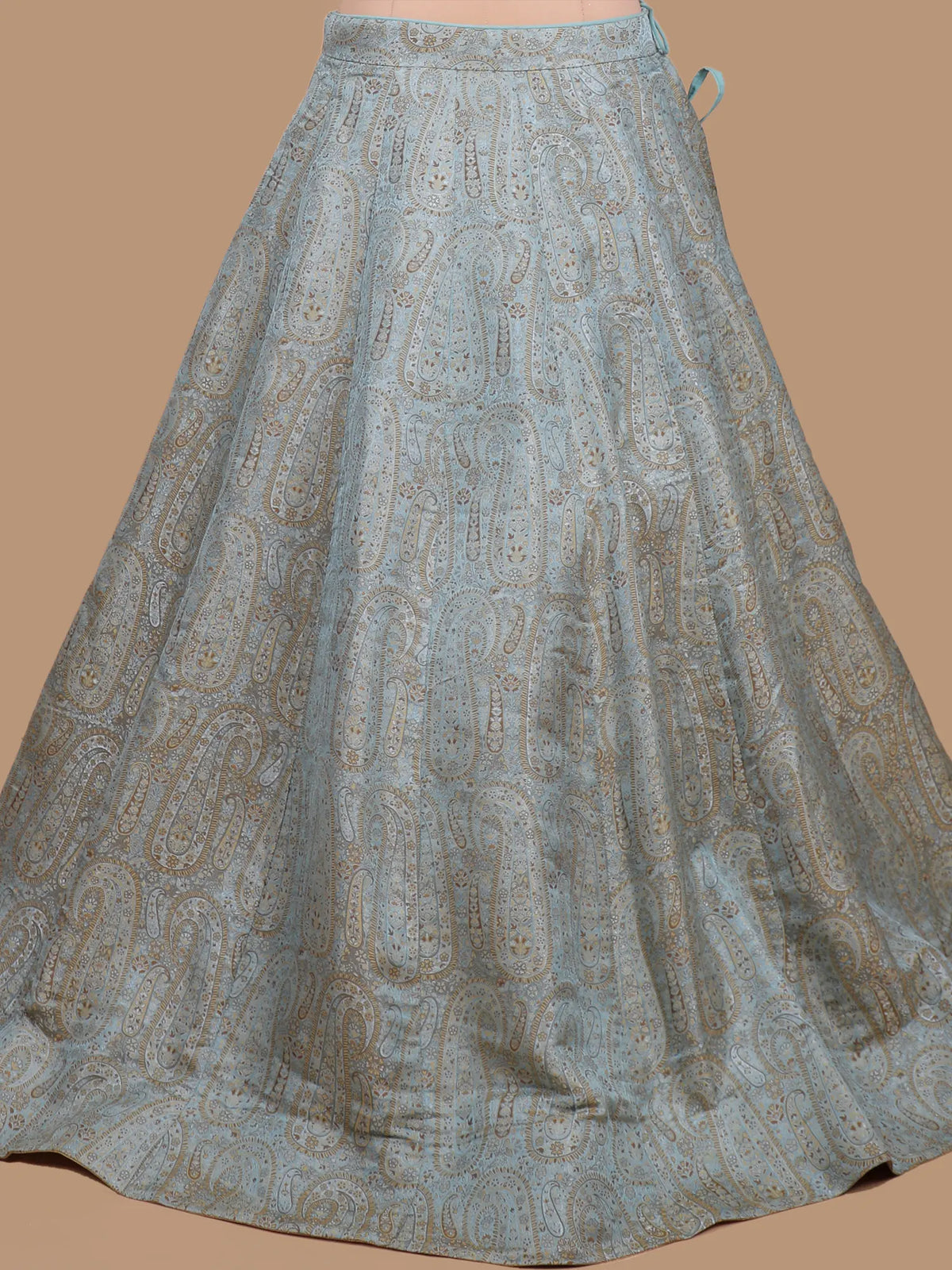 Signature Dual Tone Jacquard Silk Lehenga Featuring Ornate Stone  Embroidery
