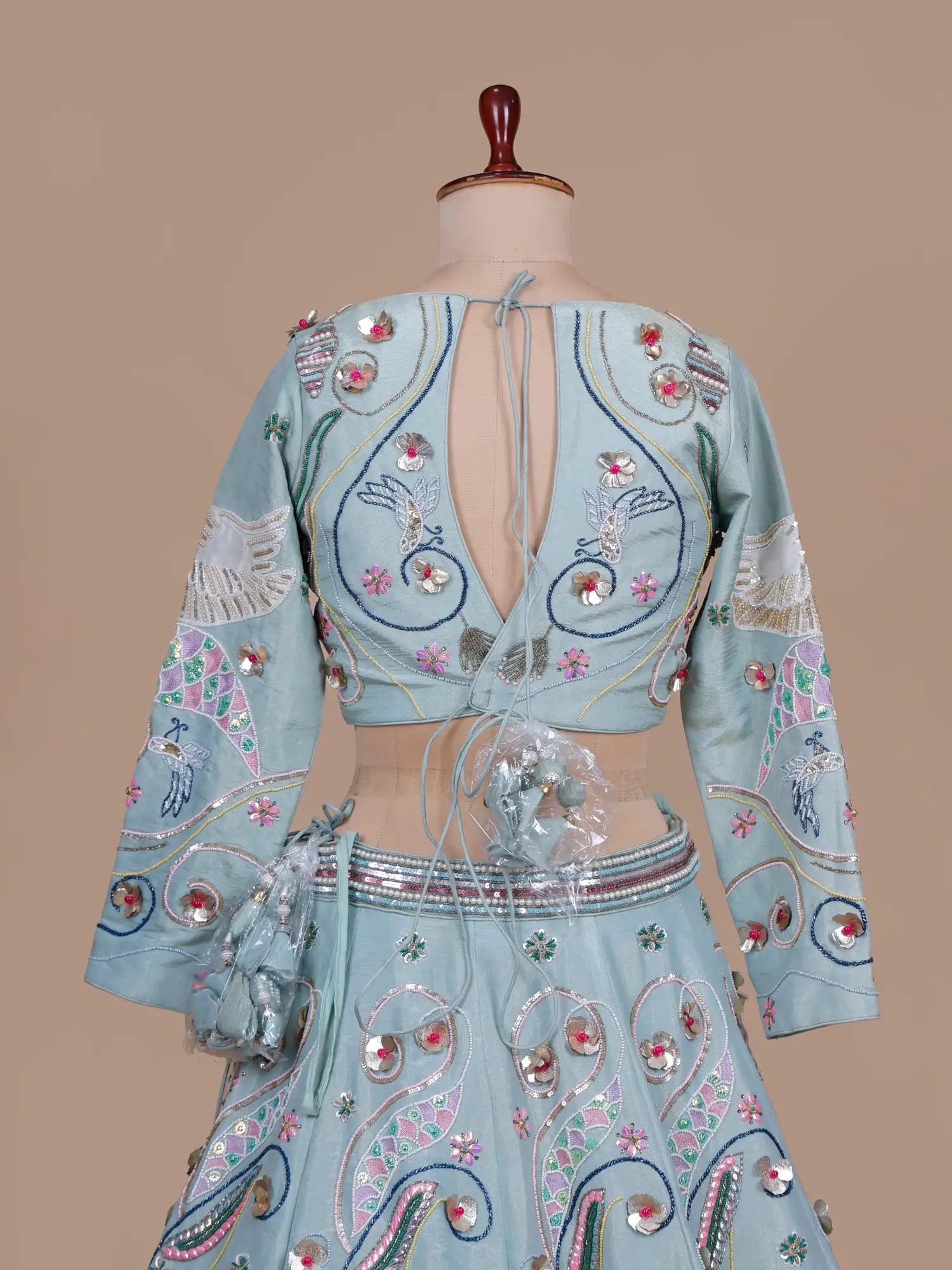 Discover Elite Sky Blue Designer Lehenga Crafted Regal Charm