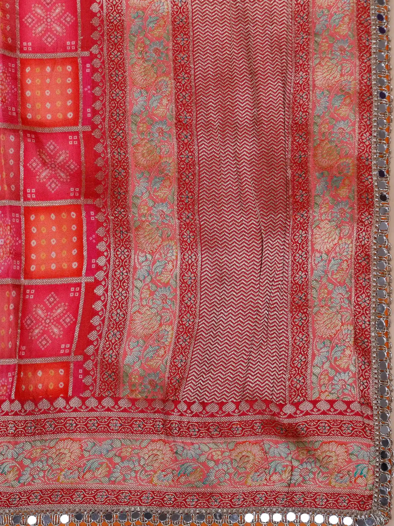 Majestic Off White Fusion Lehenga Crafted in Banarasi Silk