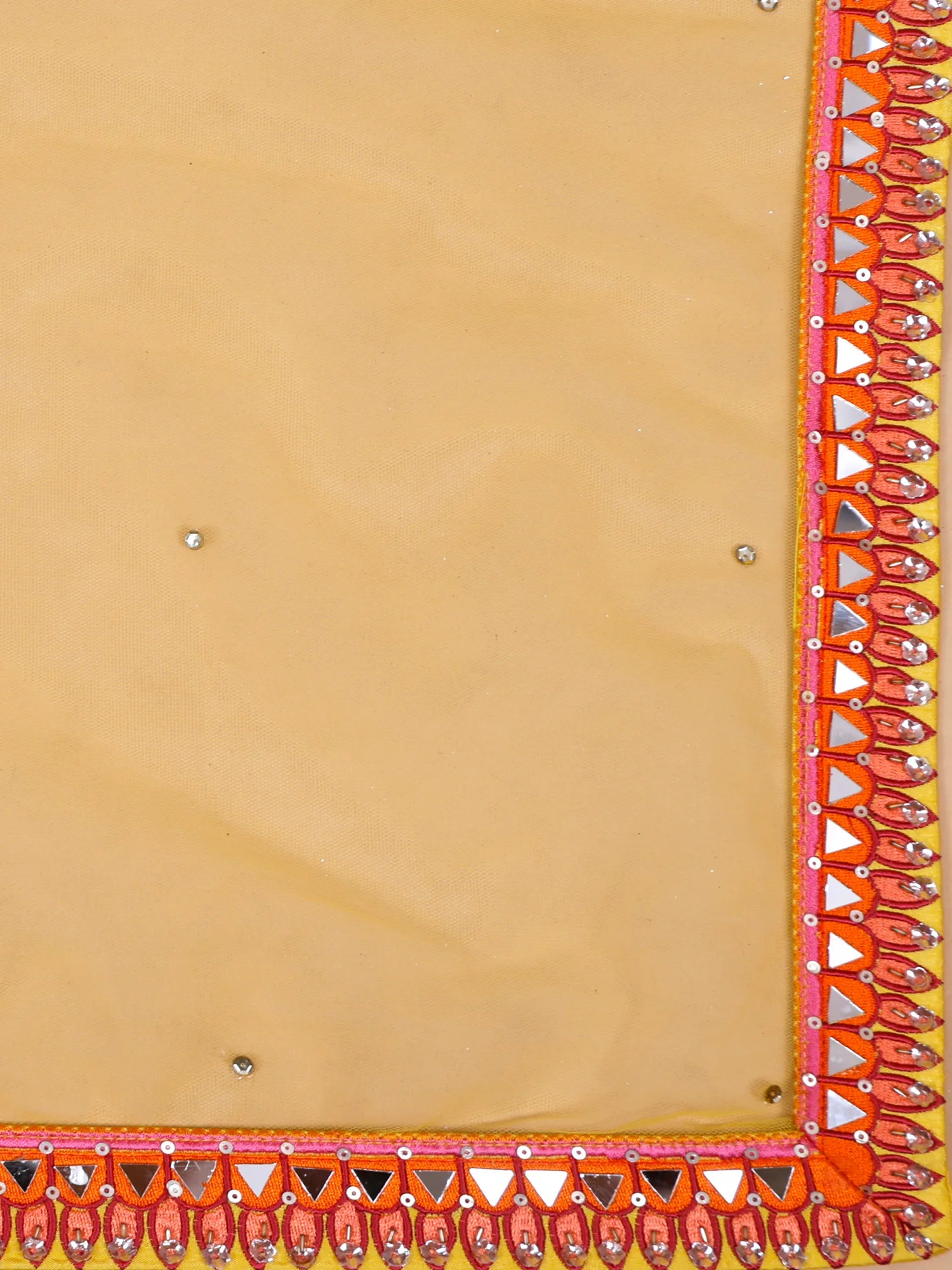 Buy Affordable Yellow Georgette Lehenga With Machine Work