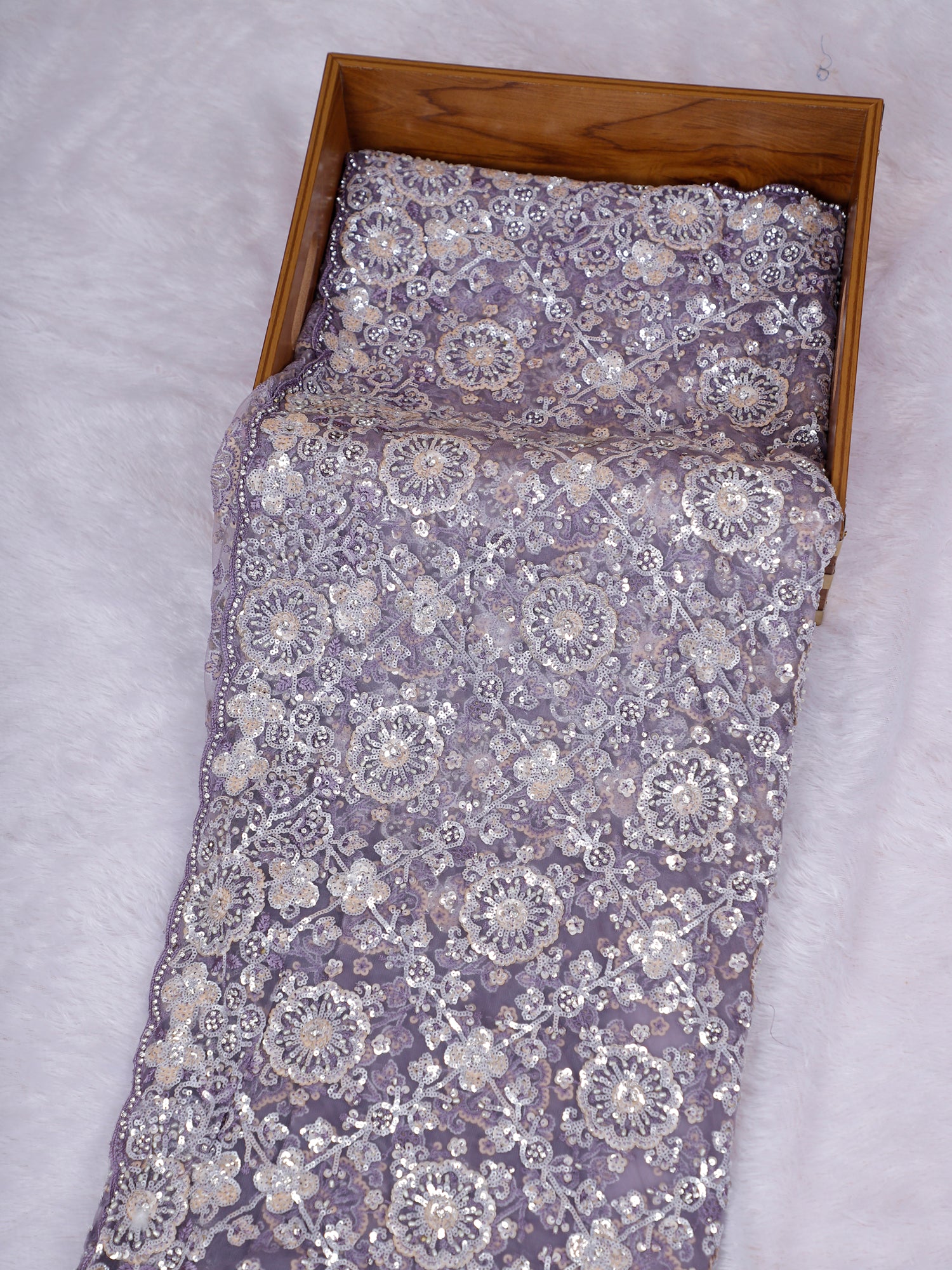 Noor-e-Raaz Net Sequin Saree Collection (5 Royal Shades)