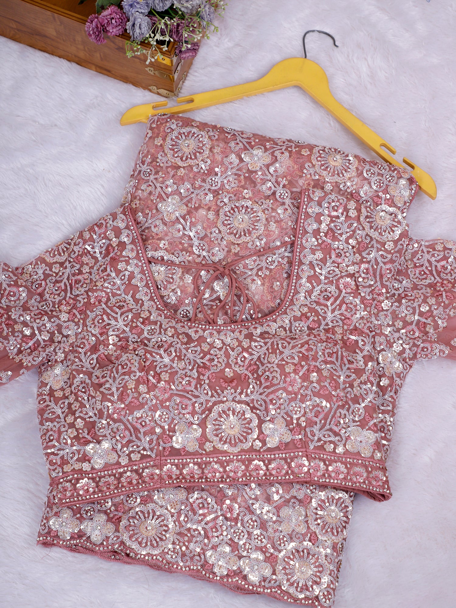 Noor-e-Raaz Net Sequin Saree Collection (5 Royal Shades)