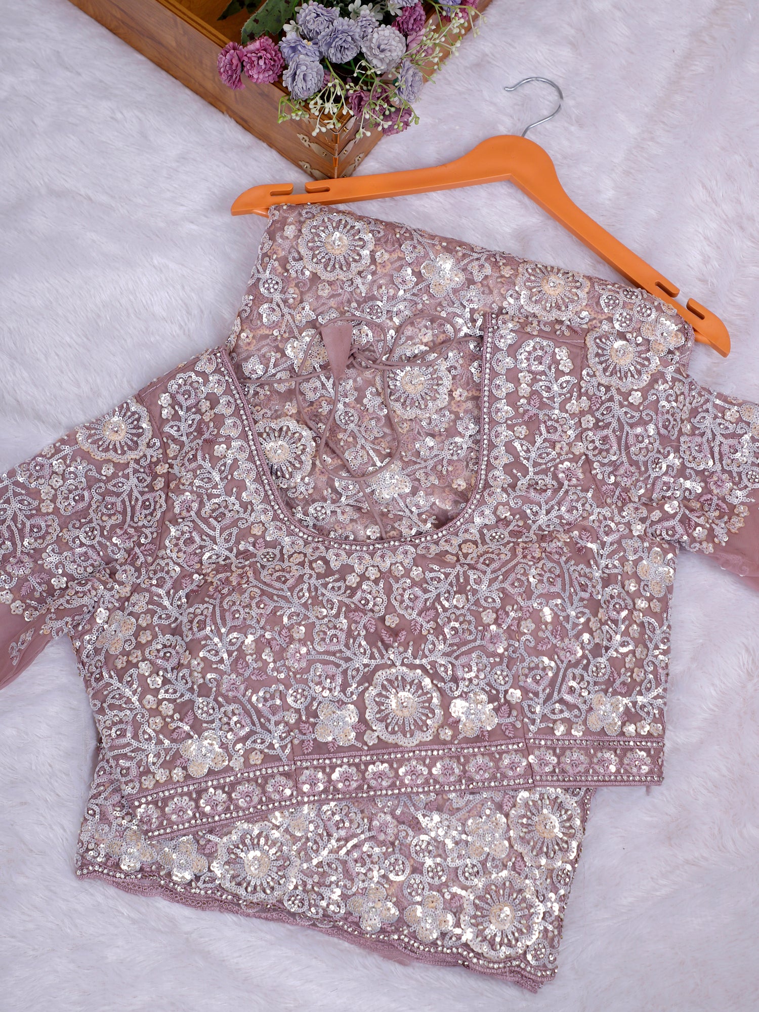 Noor-e-Raaz Net Sequin Saree Collection (5 Royal Shades)