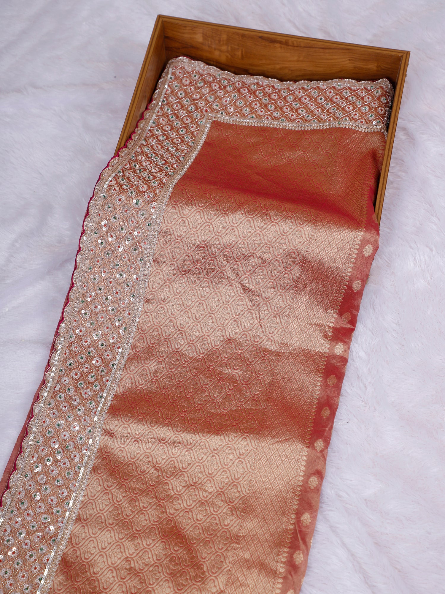 Rajsi Emberline Couture Zardosi Silk Saree - Available in 5 Bold Shades