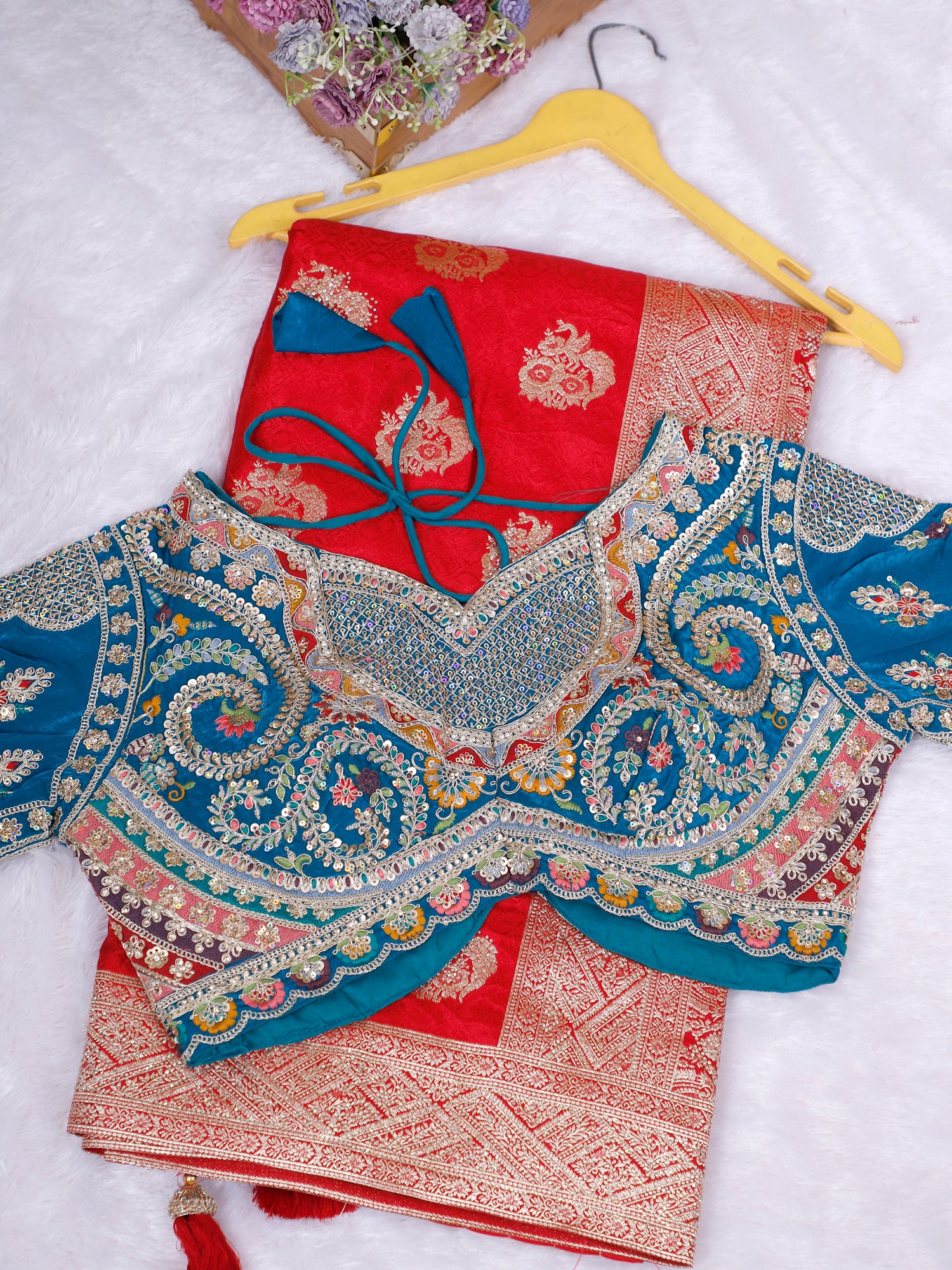 RangRasiya Swarovski Spark Silk Saree – Dual Tone Royal Edit (5 Colorways)