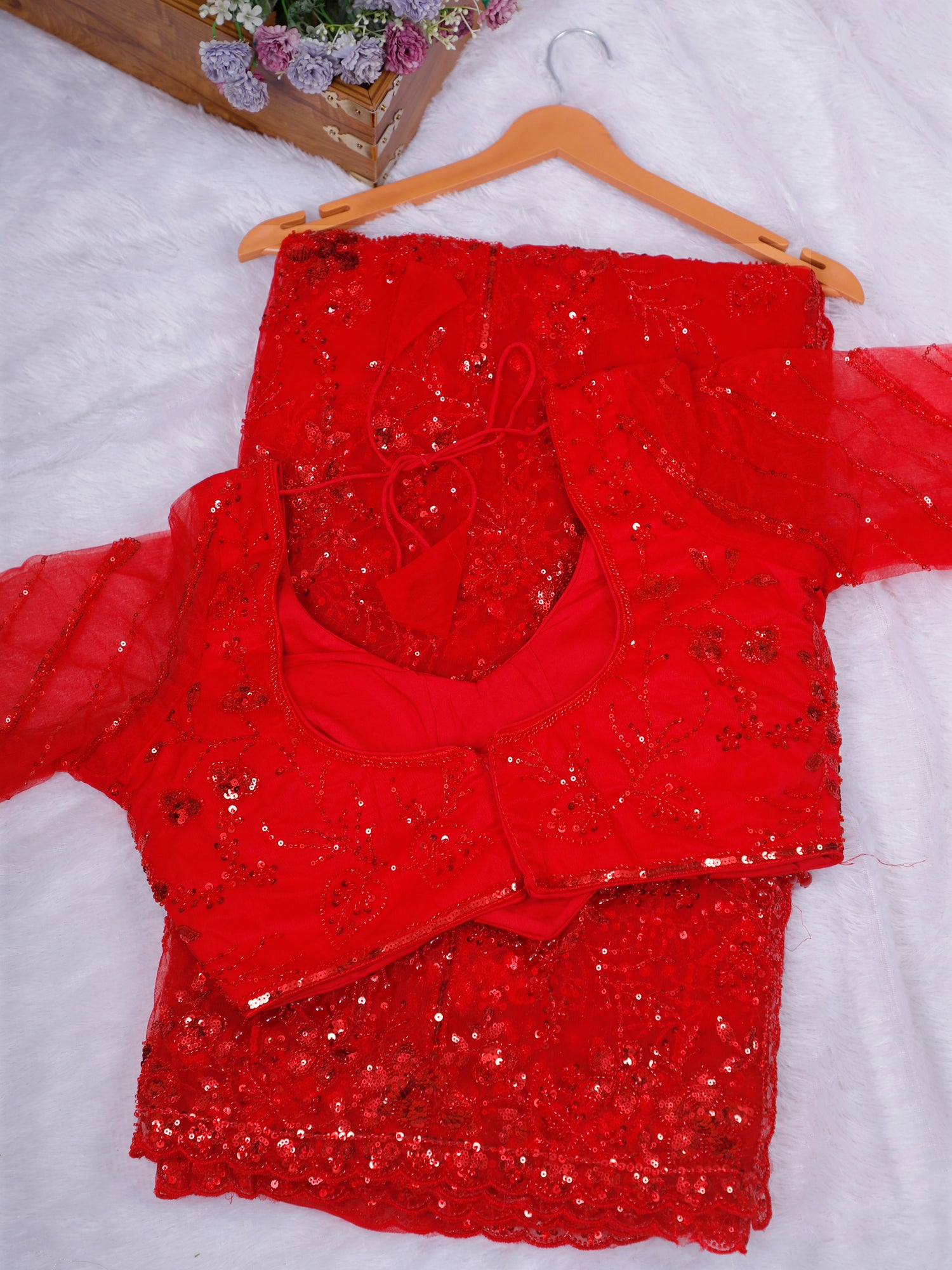 Husn-E-Ada Sequin Moti Net Saree Collection- 7 Amazing Colors