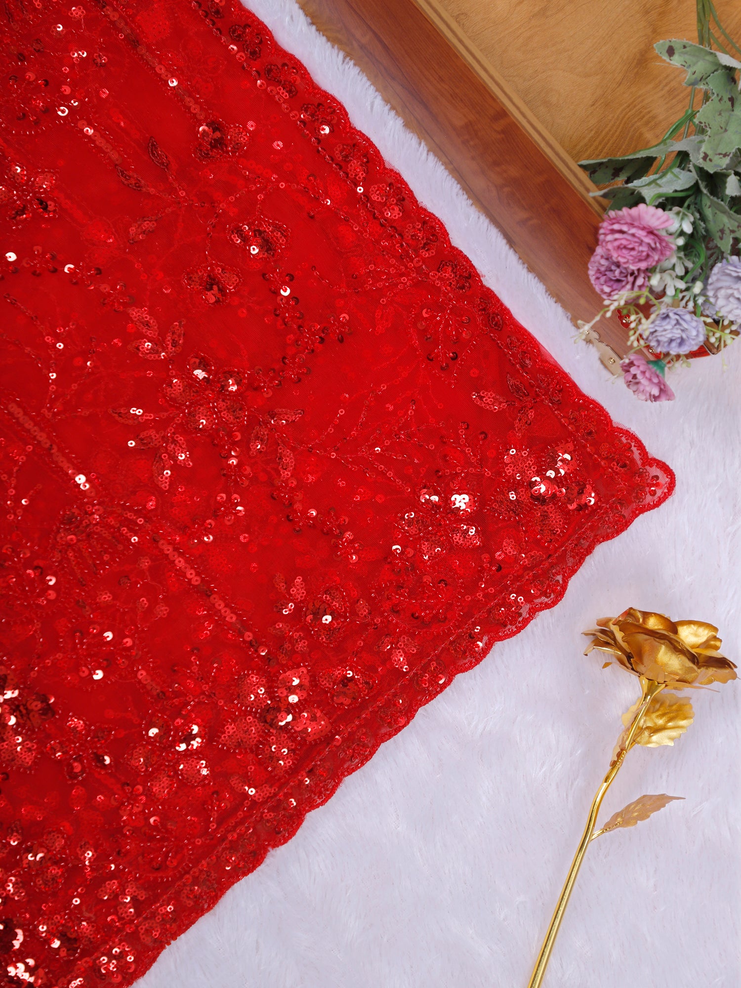 Husn-E-Ada Sequin Moti Net Saree Collection- 7 Amazing Colors