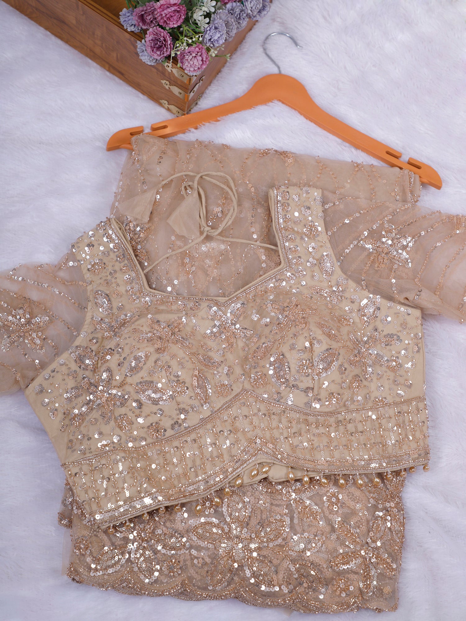Riwaayat-E-Noor Sequin Moti Saree Collection- In 7 Beautiful Colors