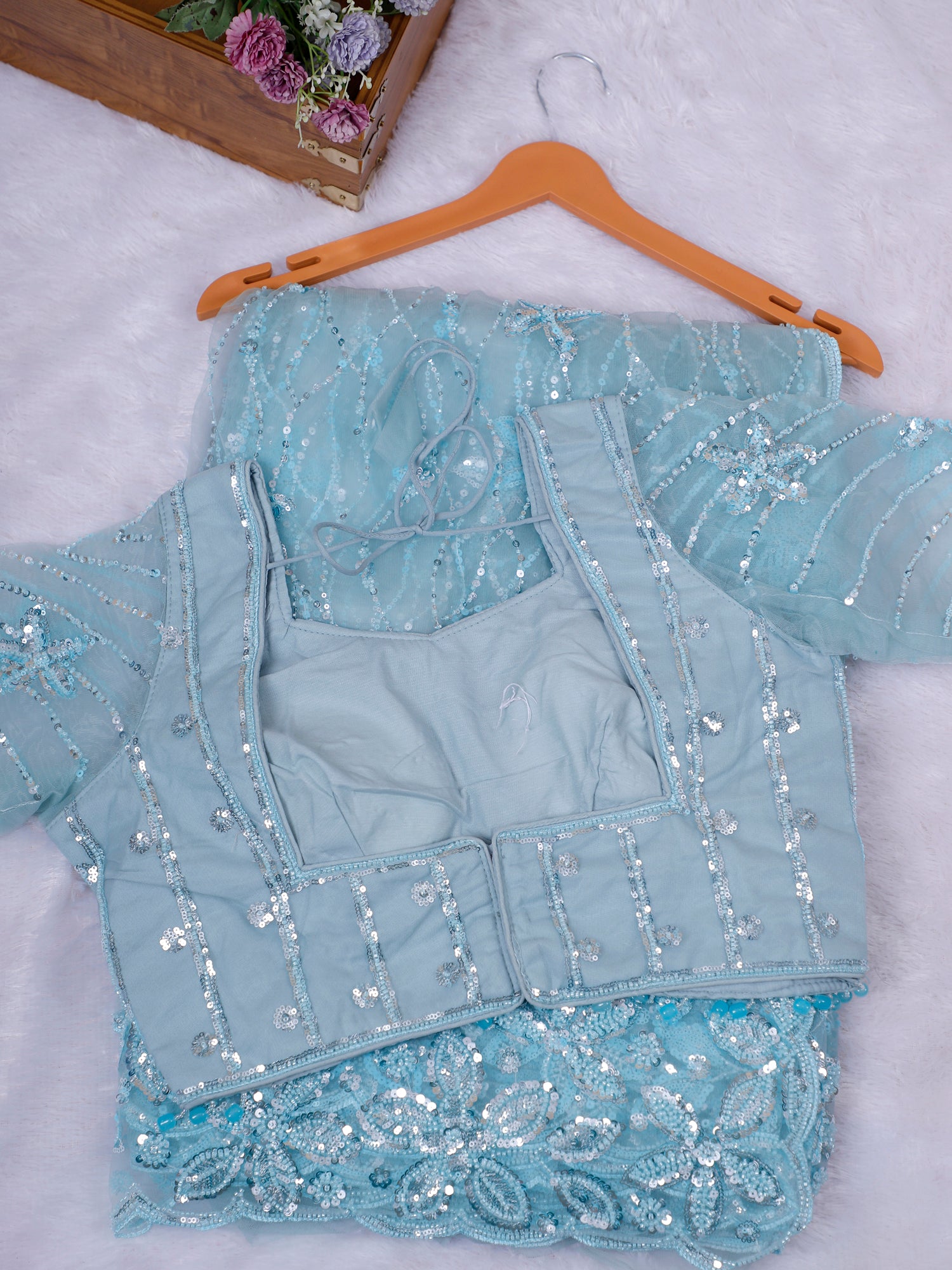 Riwaayat-E-Noor Sequin Moti Saree Collection- In 7 Beautiful Colors