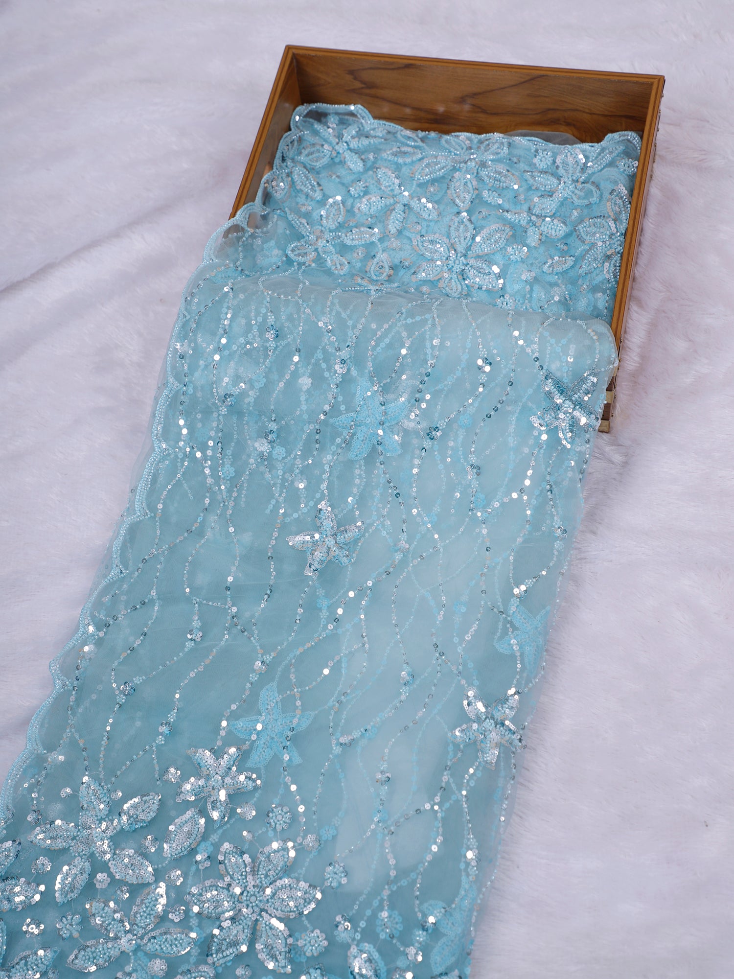 Riwaayat-E-Noor Sequin Moti Saree Collection- In 7 Beautiful Colors
