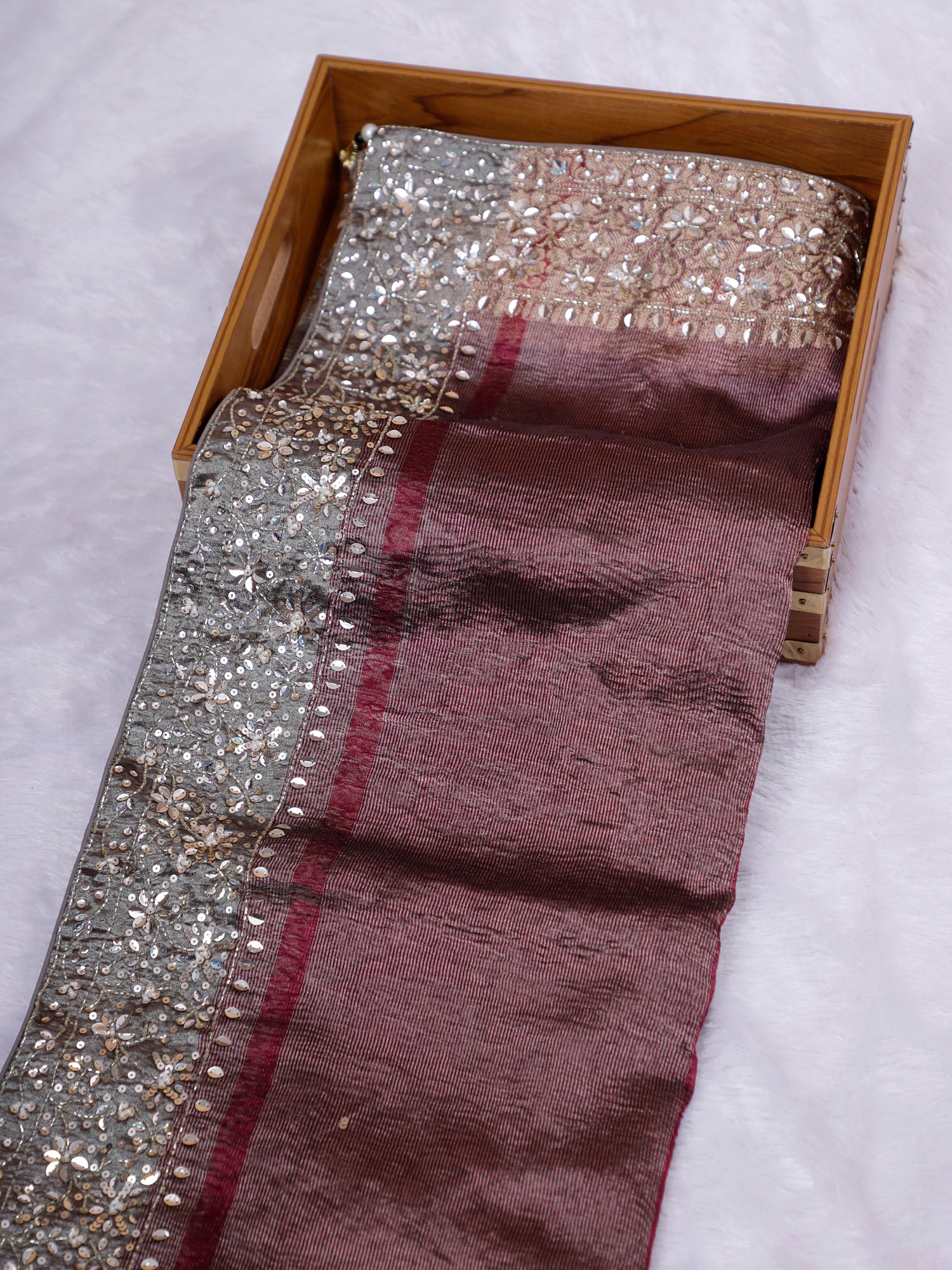 Black Wine Mehekti Shaam Designer Saree