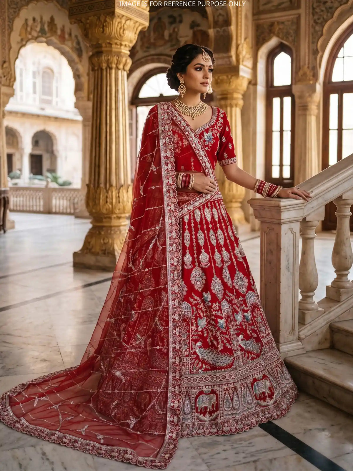 Maroon Designer Wedding Wear Lehenga Wholesale Collection
