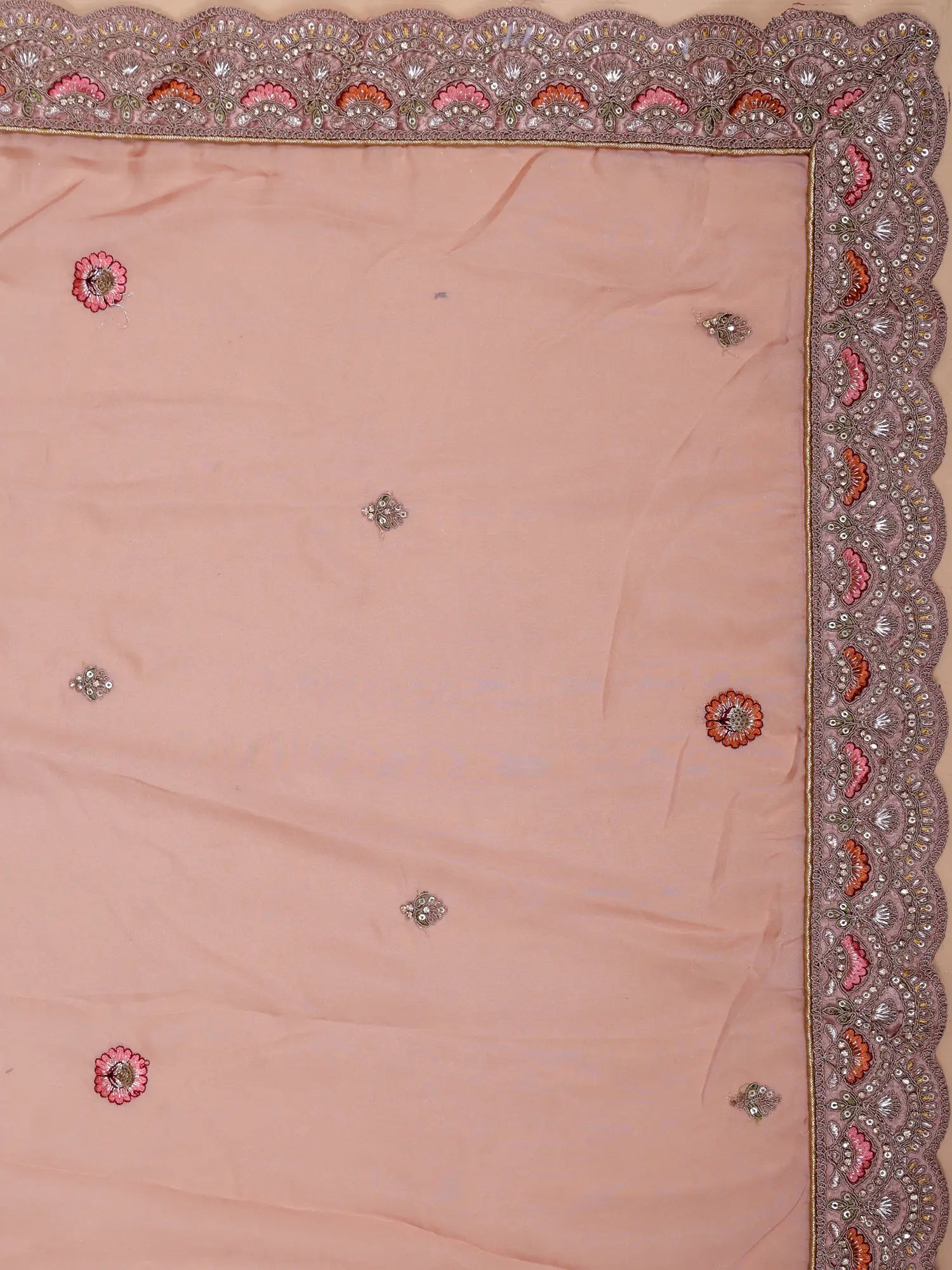 Buy Affordable Onion Pink Unstitched Silk Lehenga For Modern Wedding Celebrations