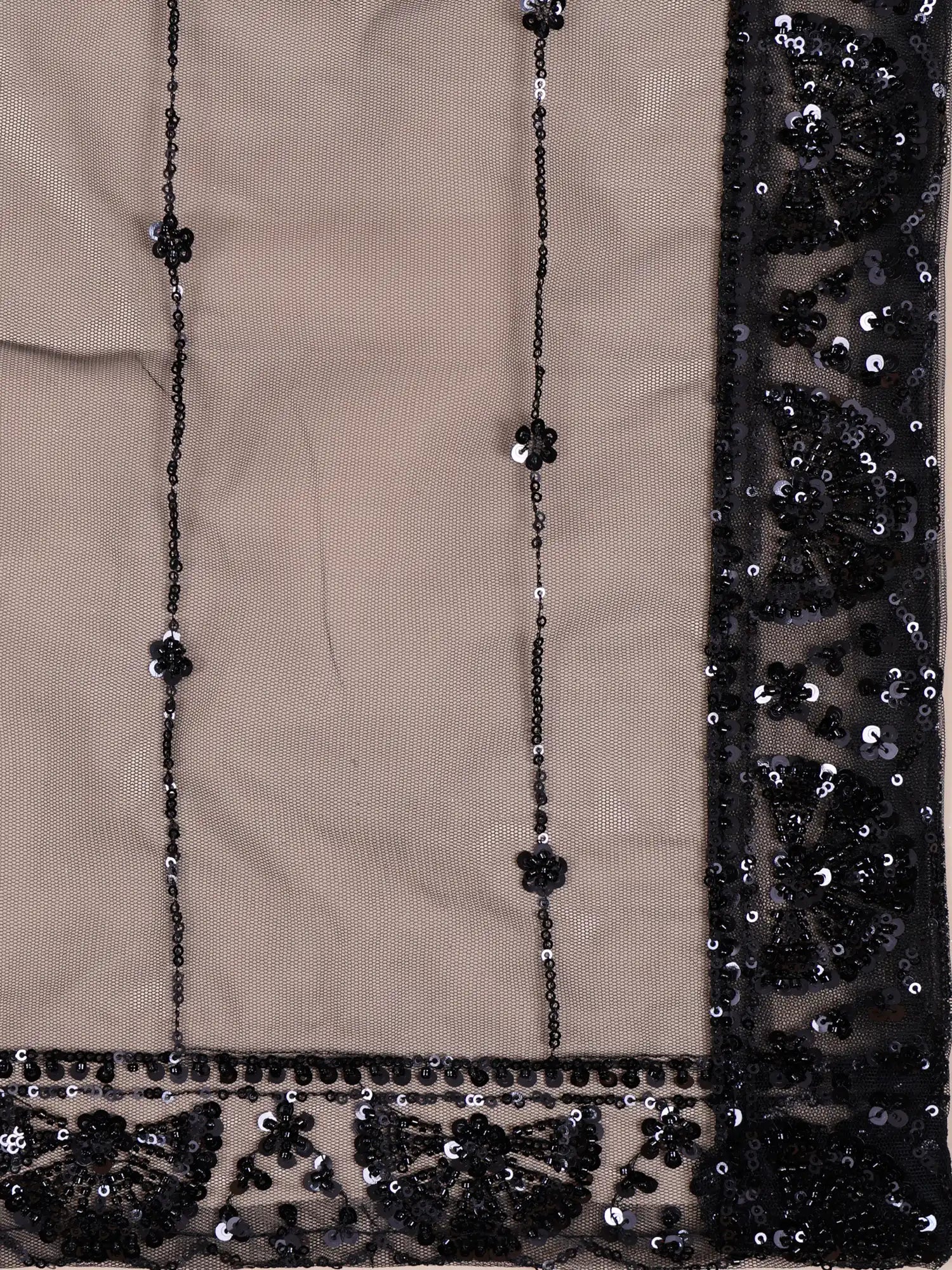 Buy Black Net Lehenga with Sequins Work for Party Wear at Special Price