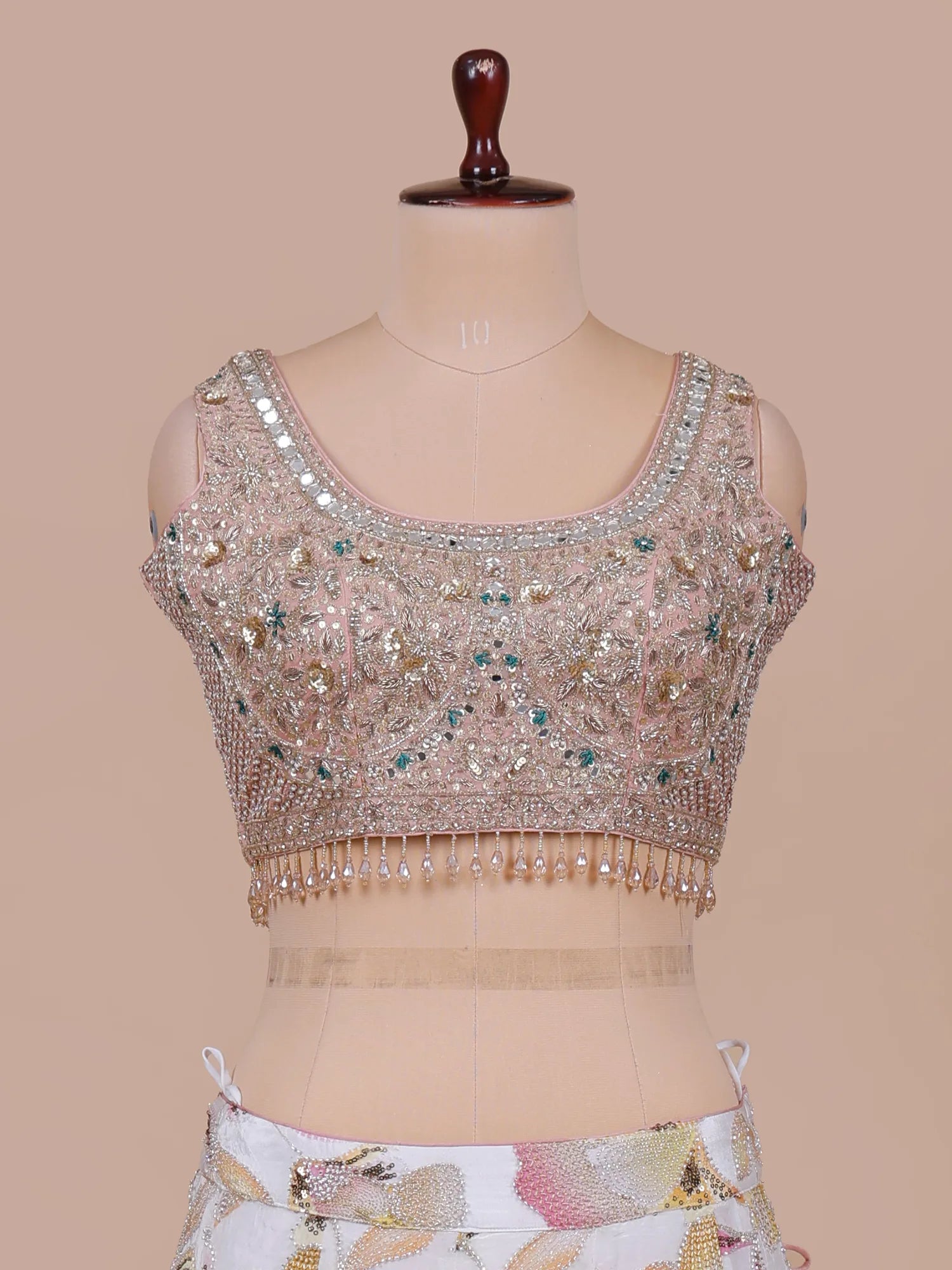 Trending Multi Floral Organza Lehenga Choli With Sequins Design