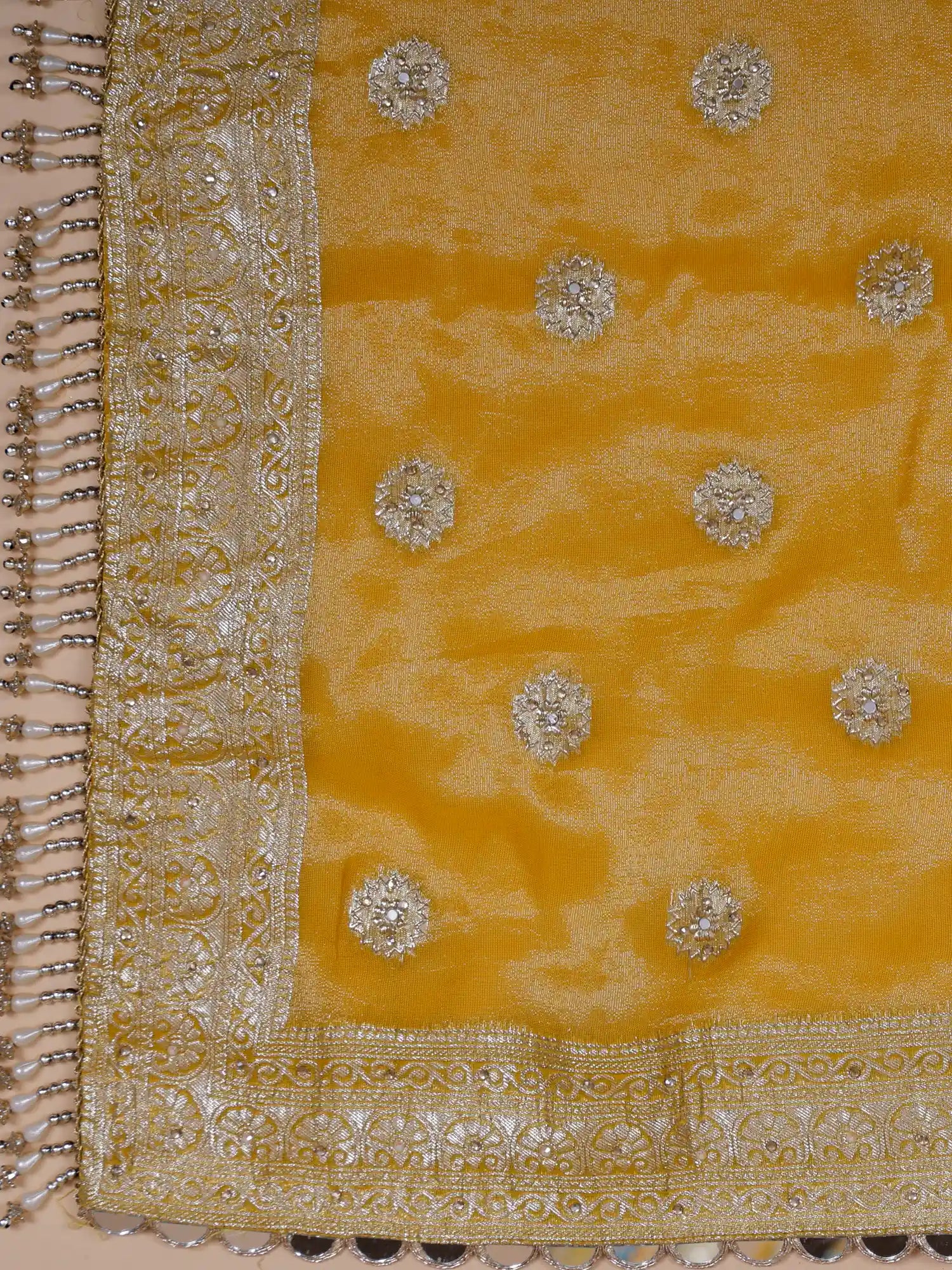 Premium Mustard Yellow Wedding Lehenga Choli Set With Heavy Designer Work