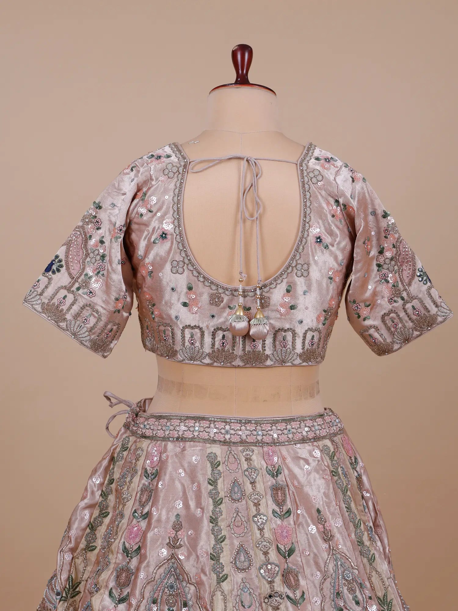 Shop Designer Rose Pink Lehenga With Pearl Diamond Work