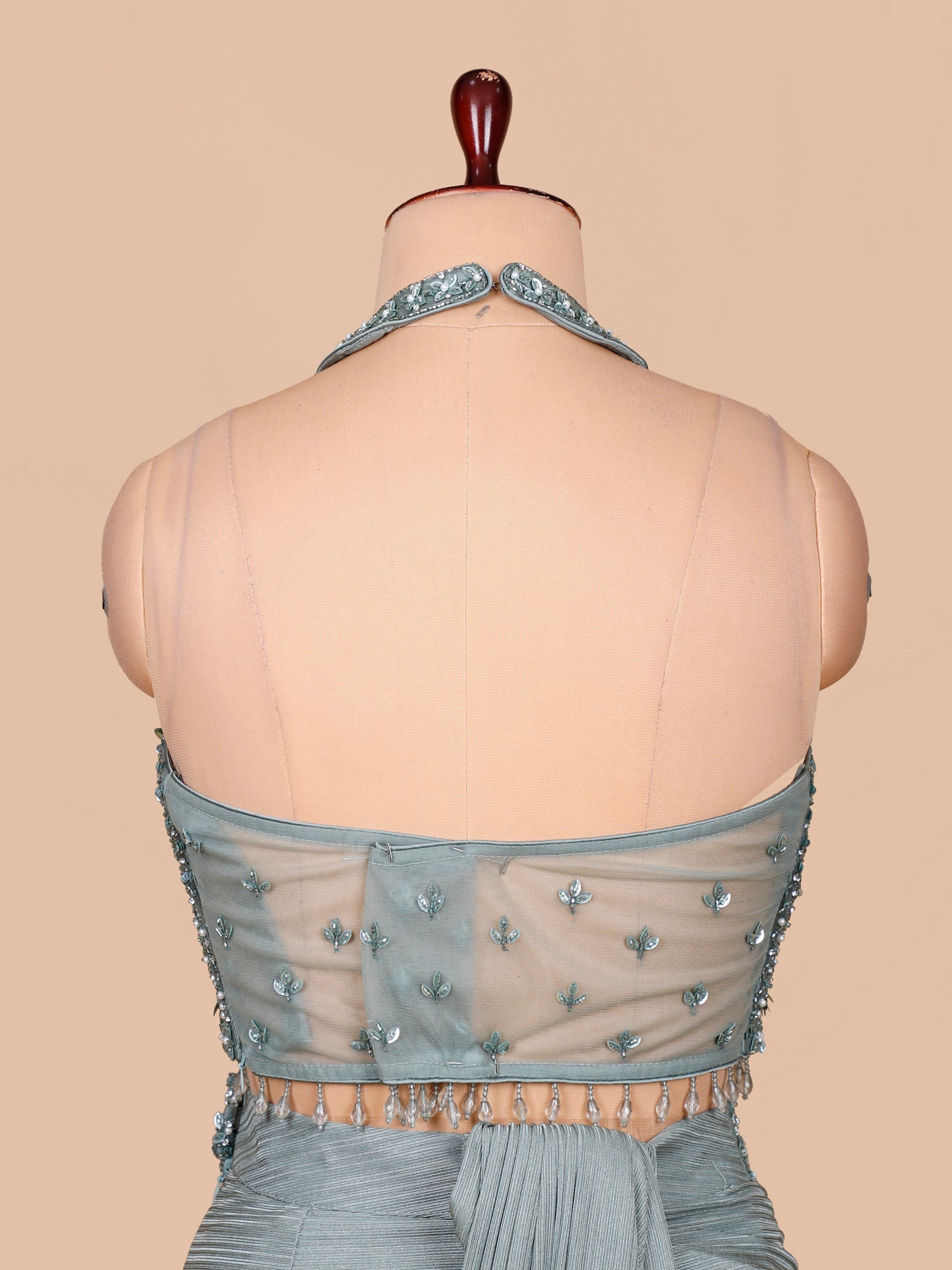 Olive Dew Luxe Sequin Lycra Saree