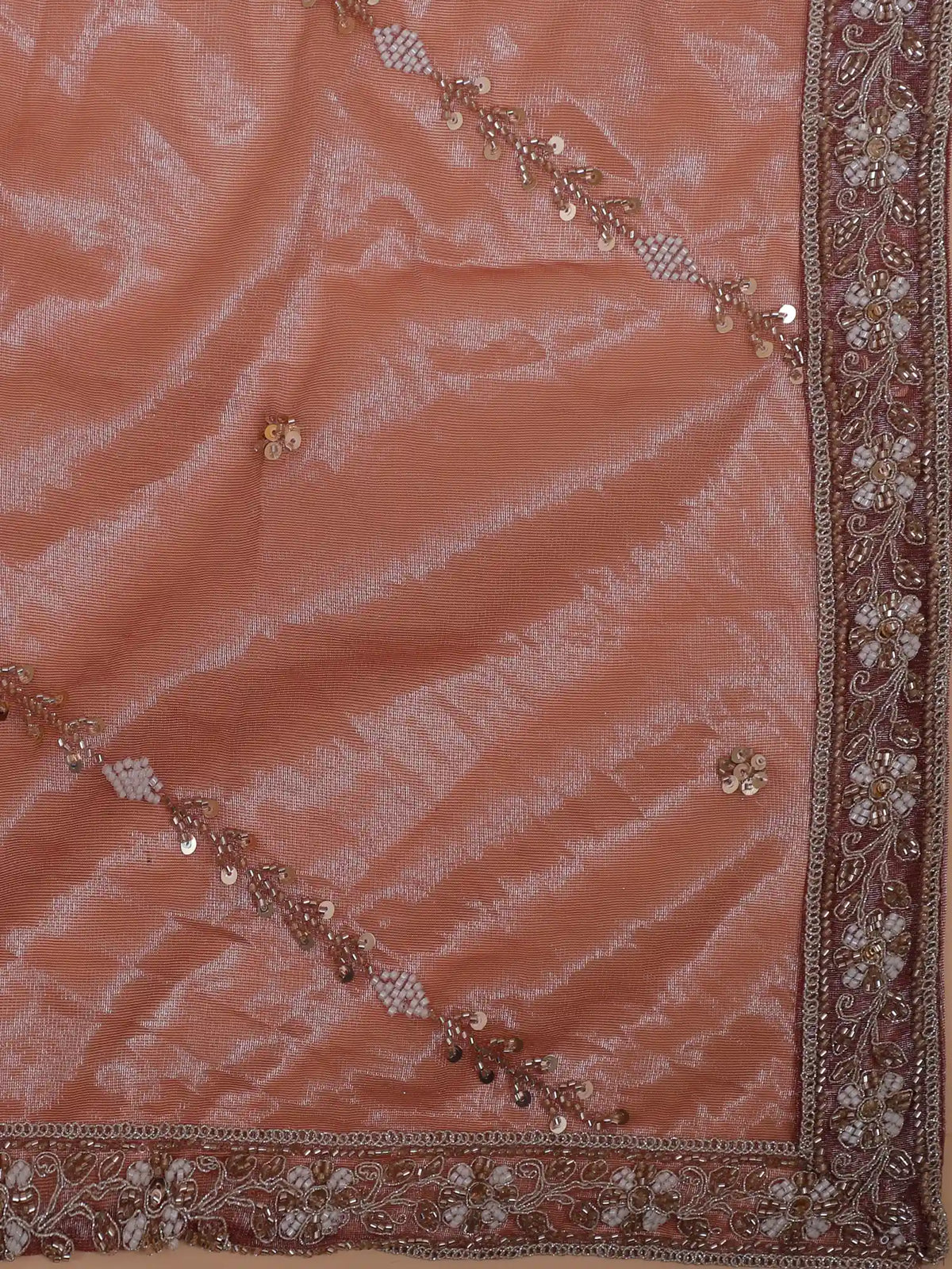 Dreamy Onion Pink Jacket Style Indo Western Lehenga with Sequin Detailing
