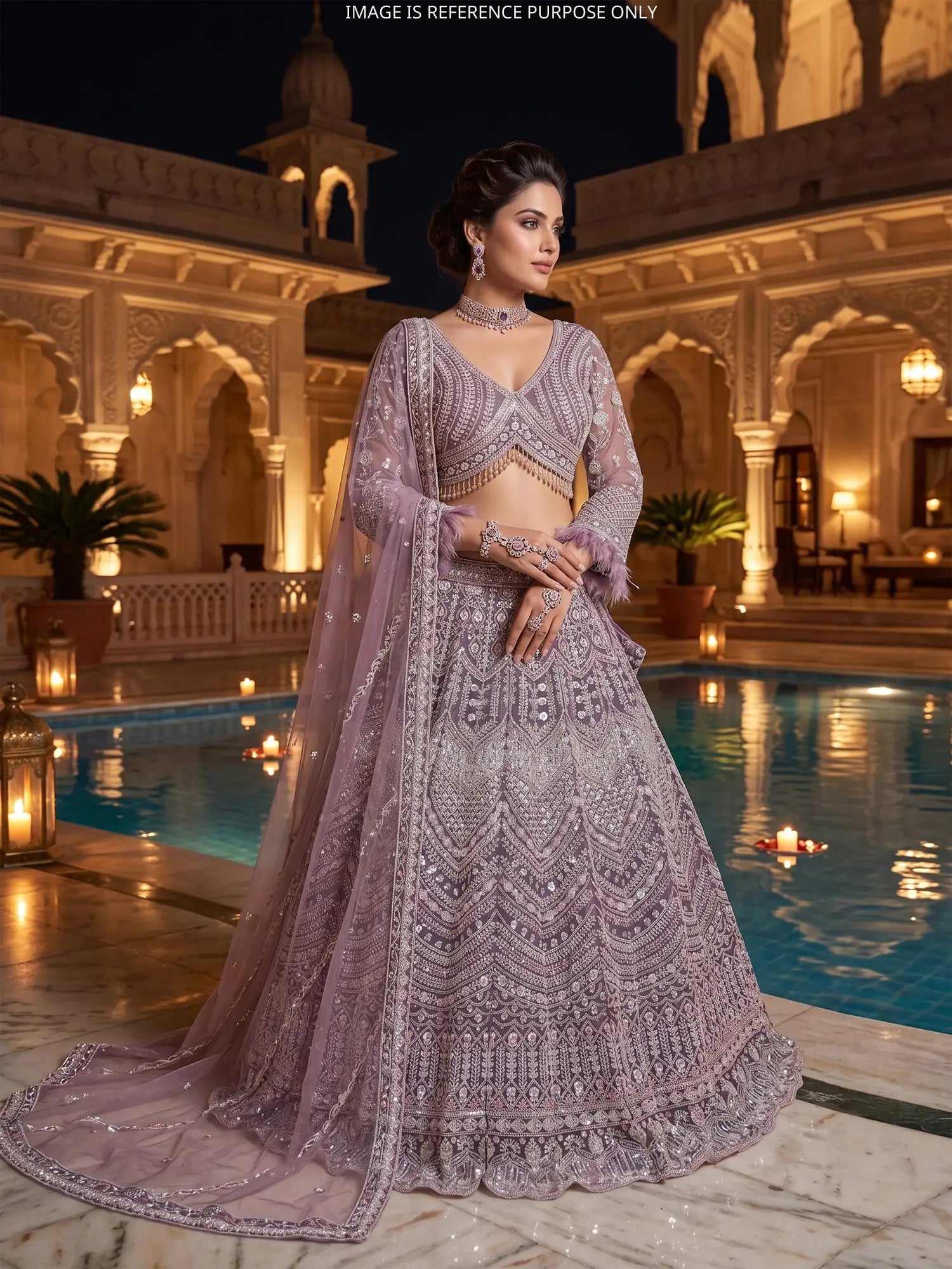 Onion Pink Royal Couture Lehenga Styled for Luxury Celebrations