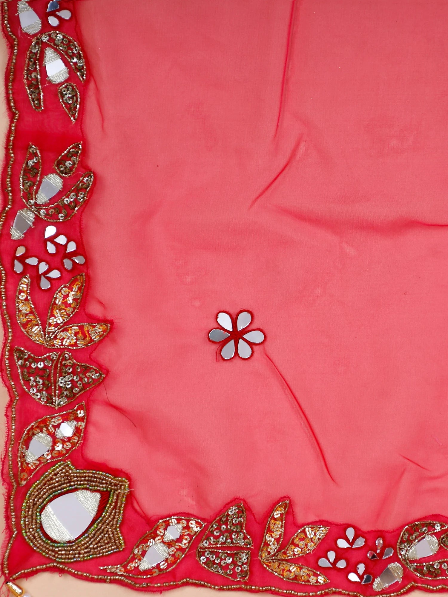 Pink Raw Silk Dilruba Sequin lehenga for festive wear
