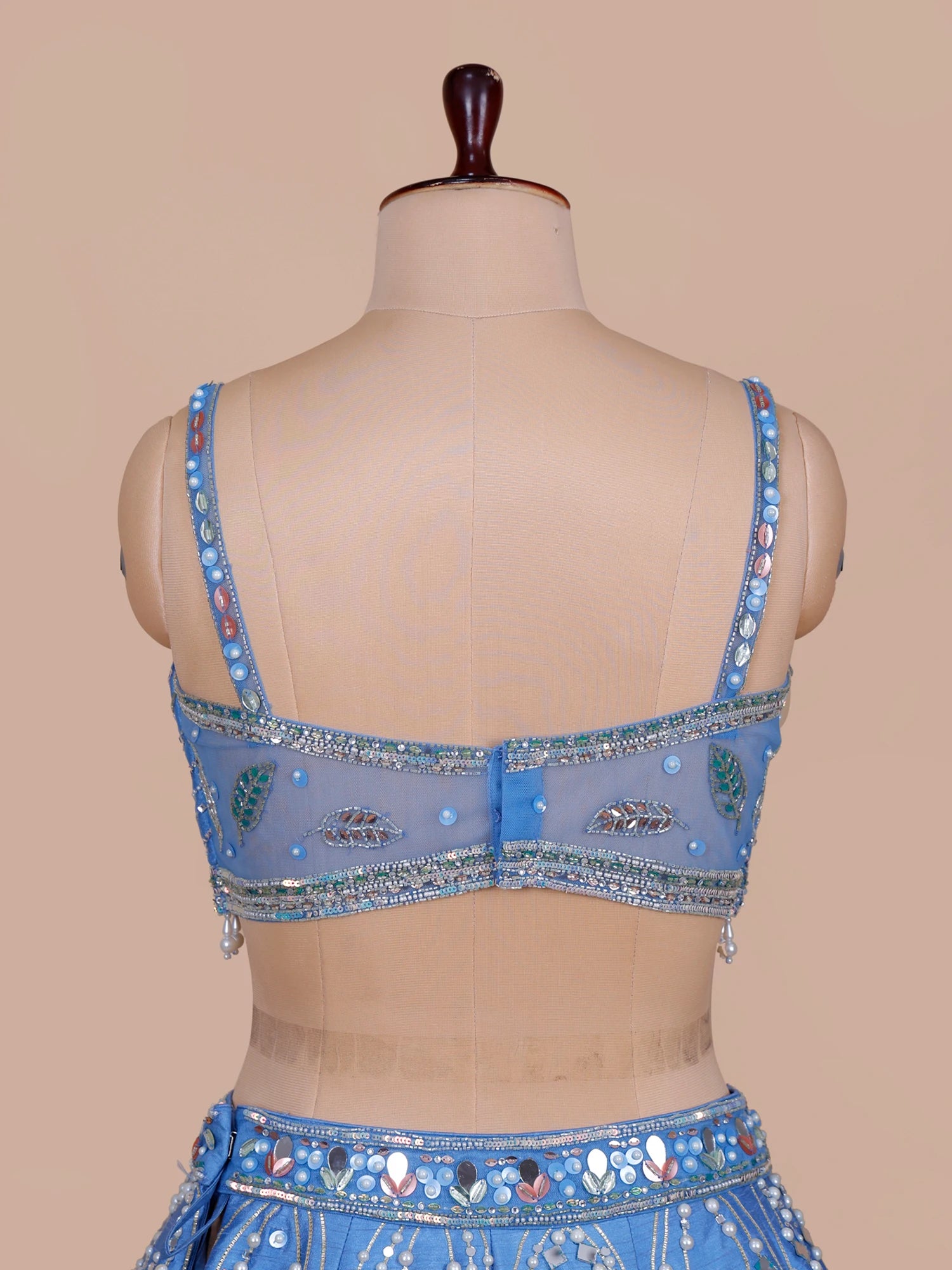 Blue Designer Raw Silk Premium Lehenga Collection India
