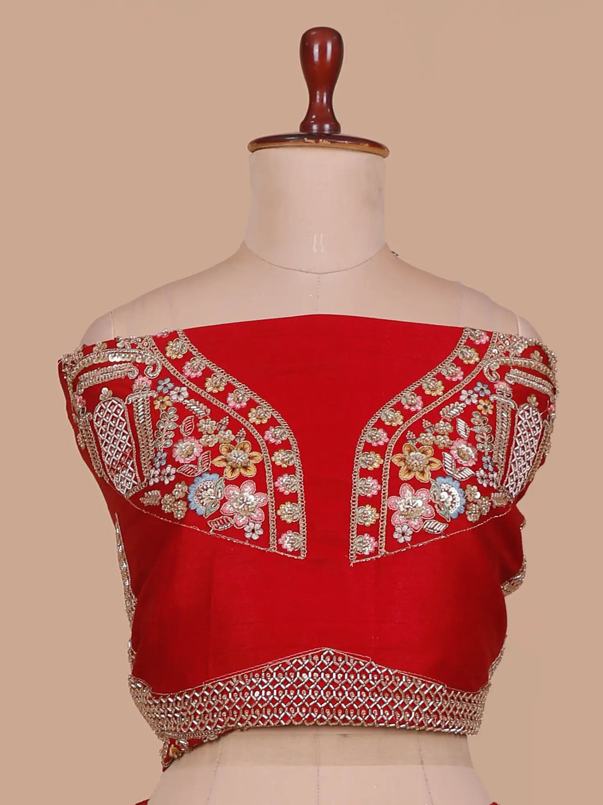 Royal Maroon Silk Bridal Lehenga Featuring Elephant and Floral Embroidery