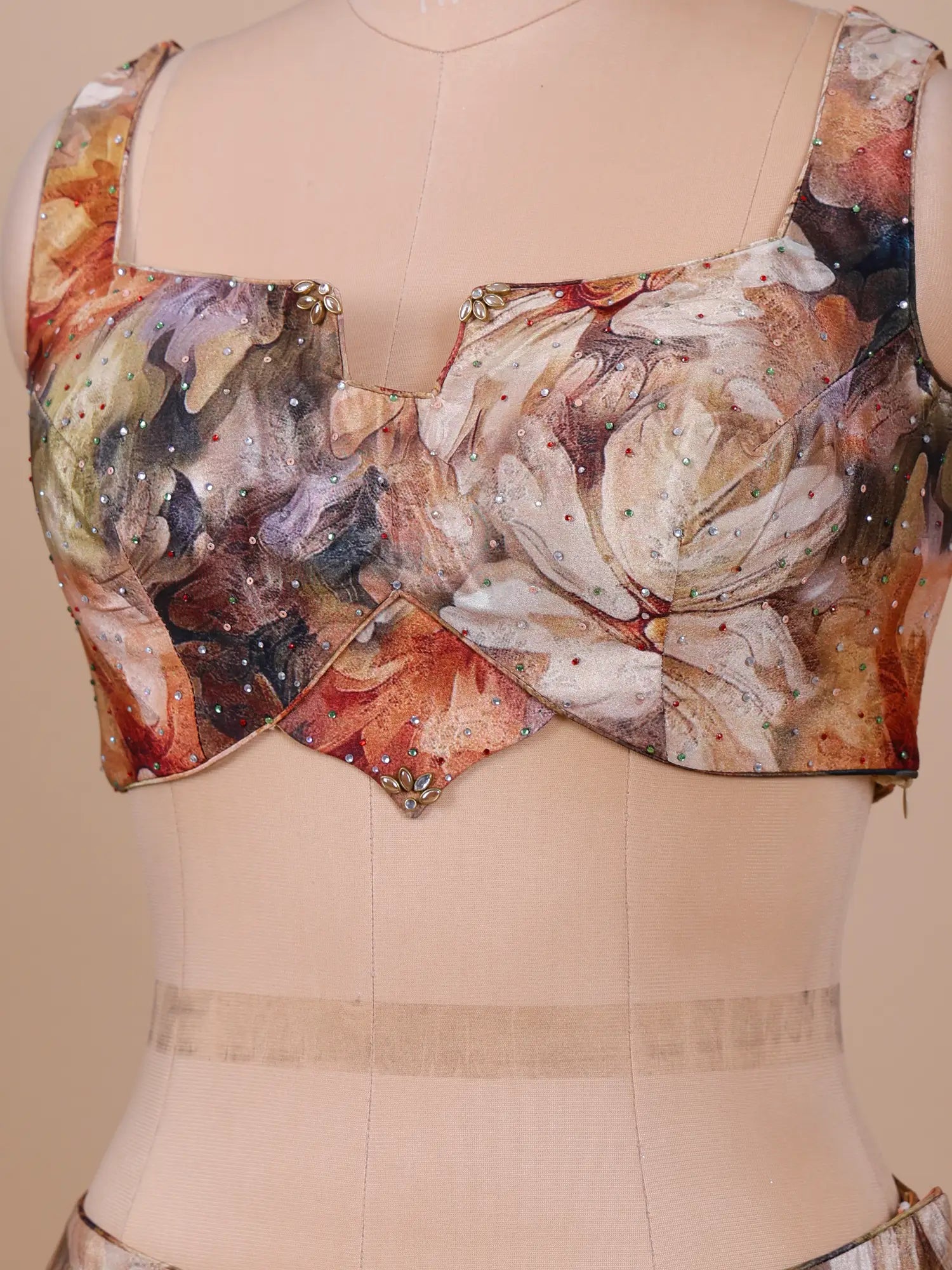 Luxury Party Wear Multi Color Crepe Silk Lehenga at Best Price