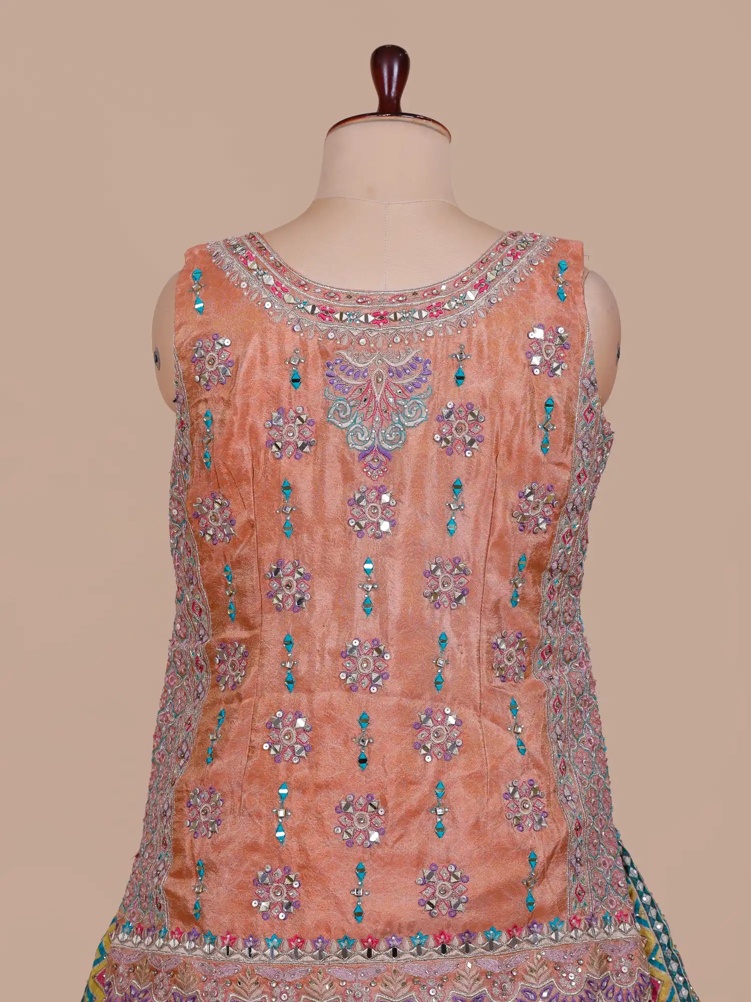 Shop Magnificent Printed Silk Peplum Lehenga Online With Modern Couture Styling