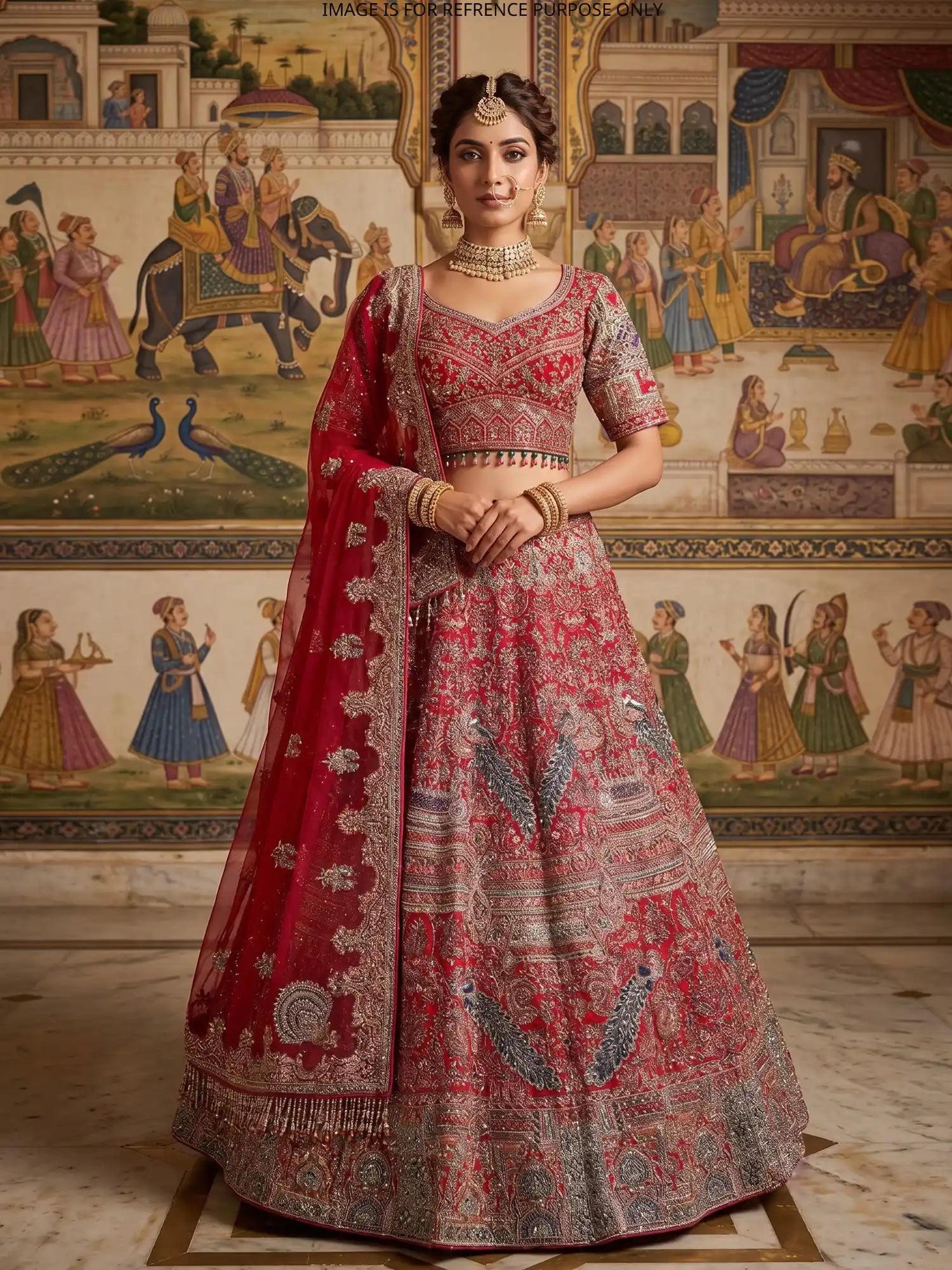 Premium Rani Silk Designer Bridal Lehenga Wholesale Set