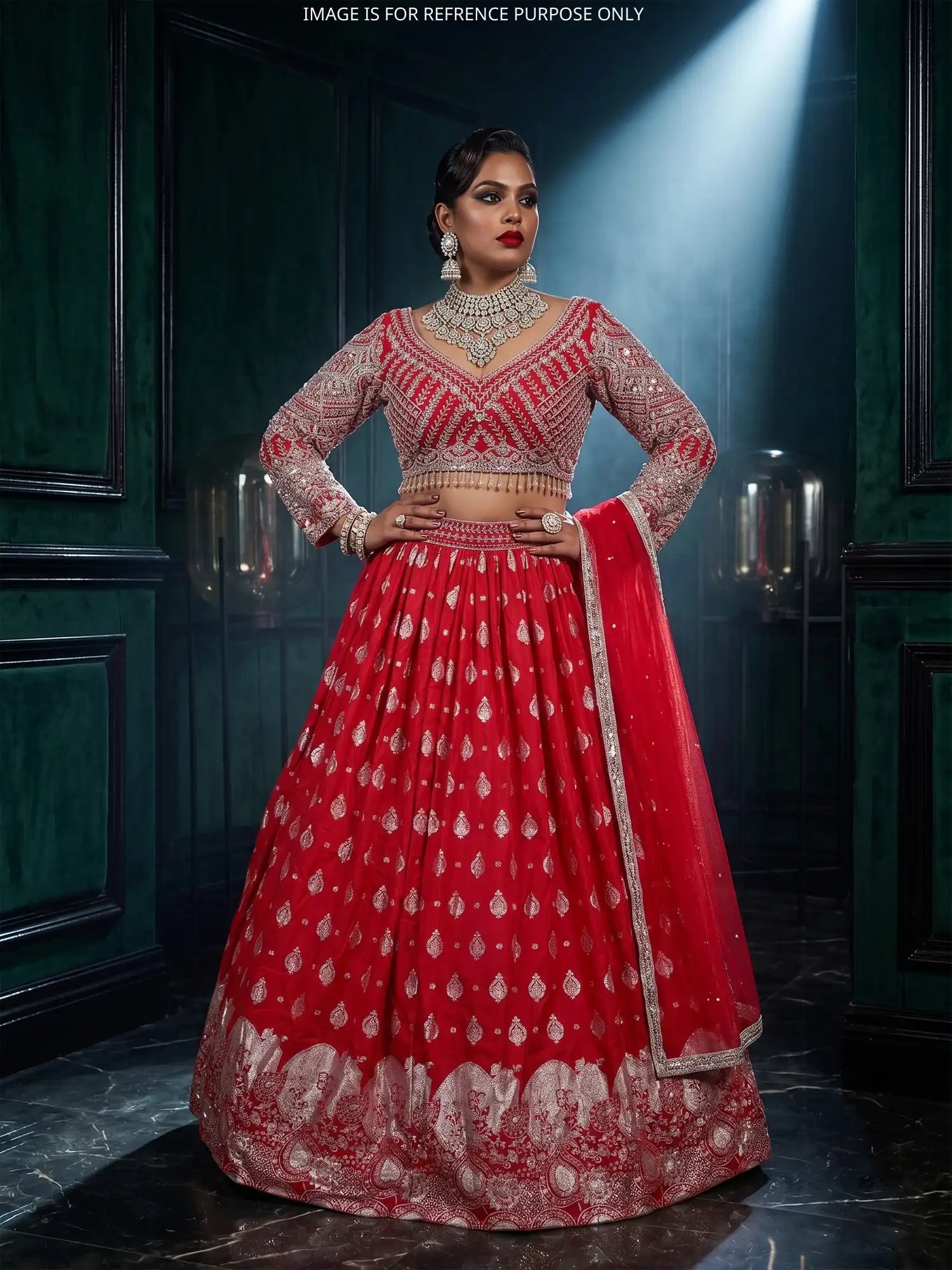 Premium Rani Silk Lehenga Choli With Designer Work