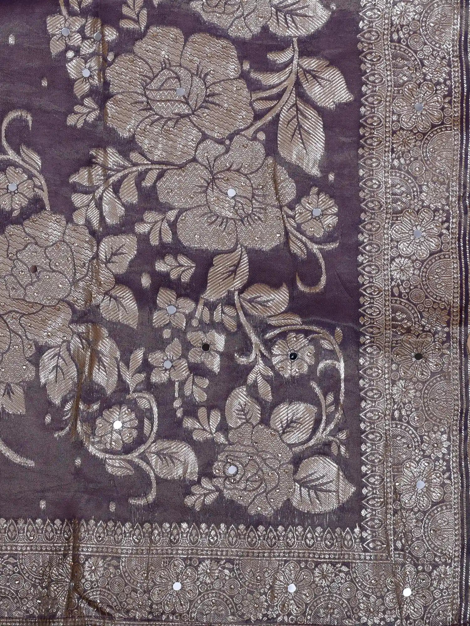 Magnificent Purple Banarasi Silk Lehenga With Couture Artisan Work