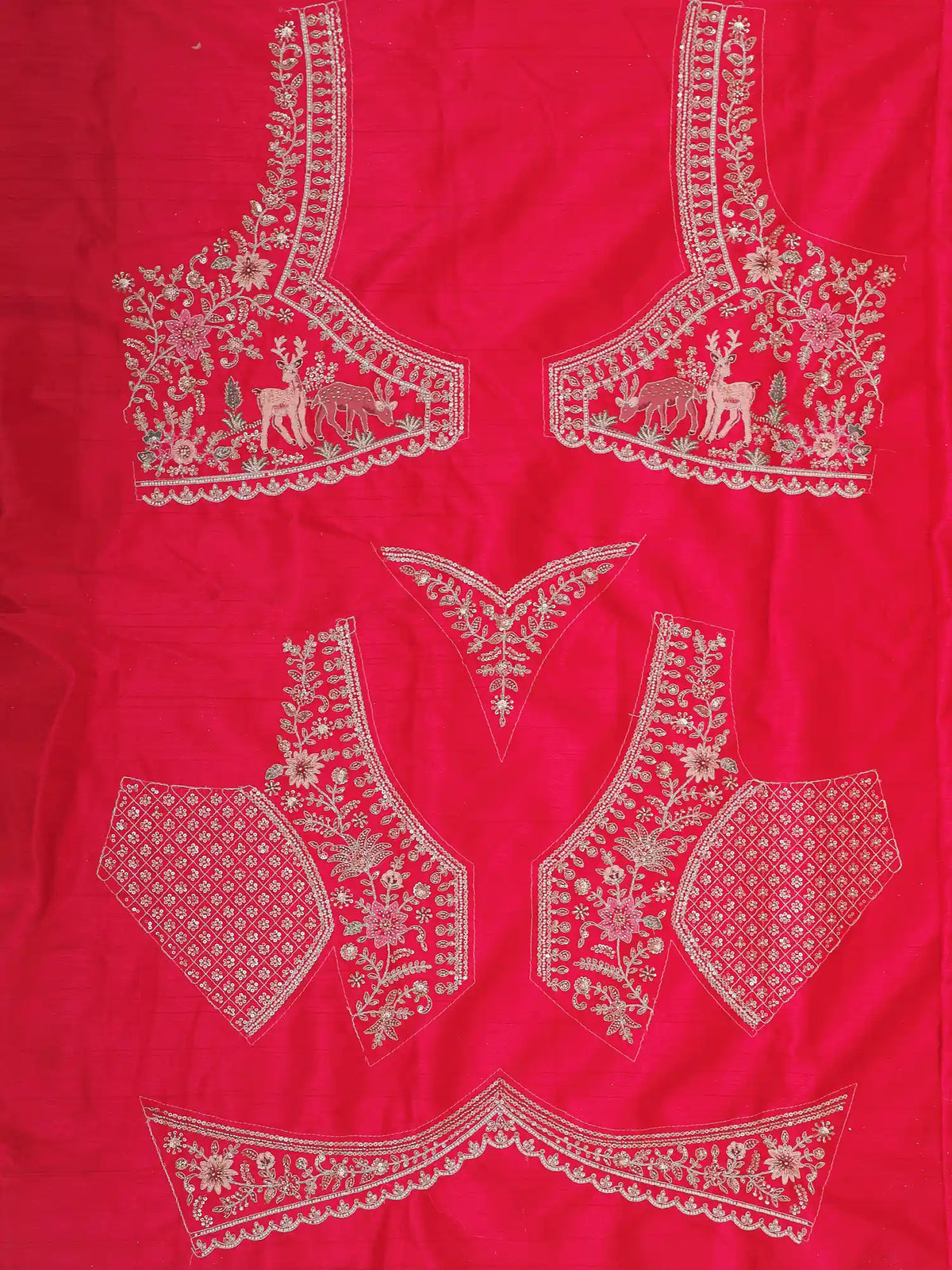 Luxurious Rani Pink Bridal Lehenga Showcasing Royal Palace Embroidery