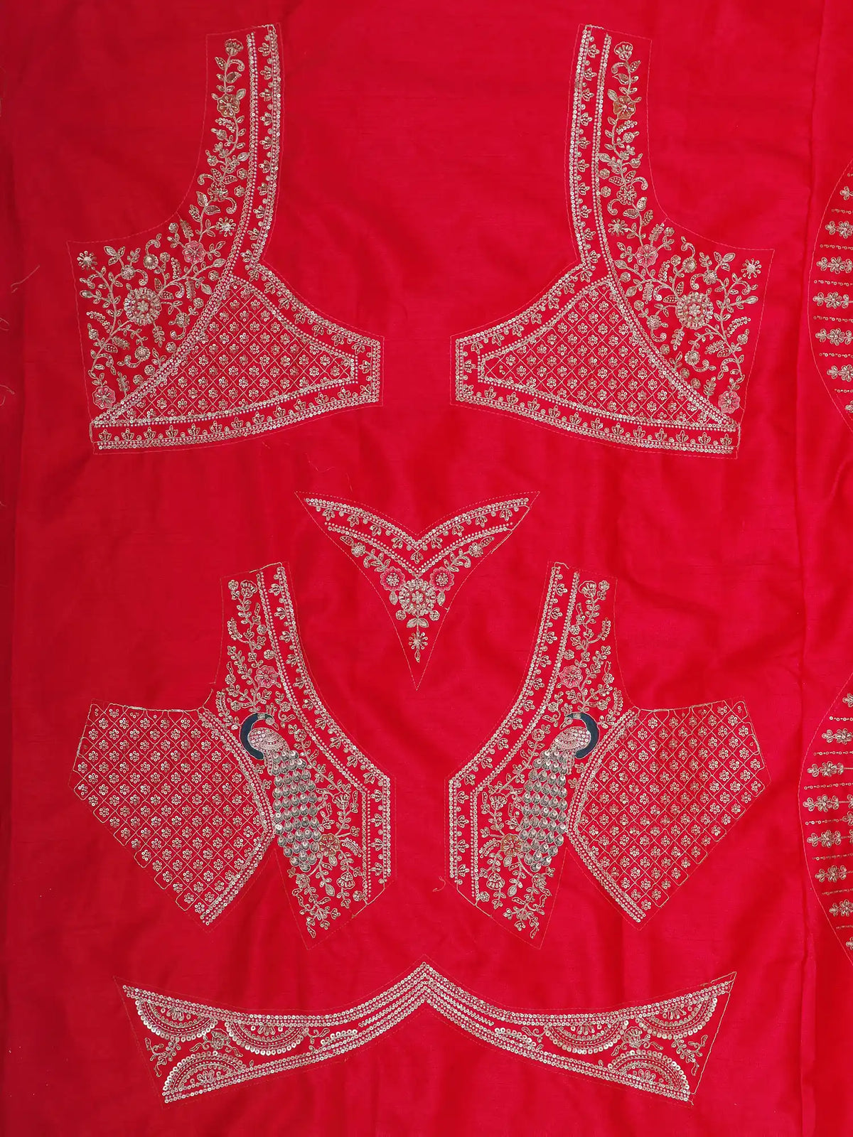 Grand Rani Pink Wedding Lehenga Showcasing Peacock and  Floral Embroidery