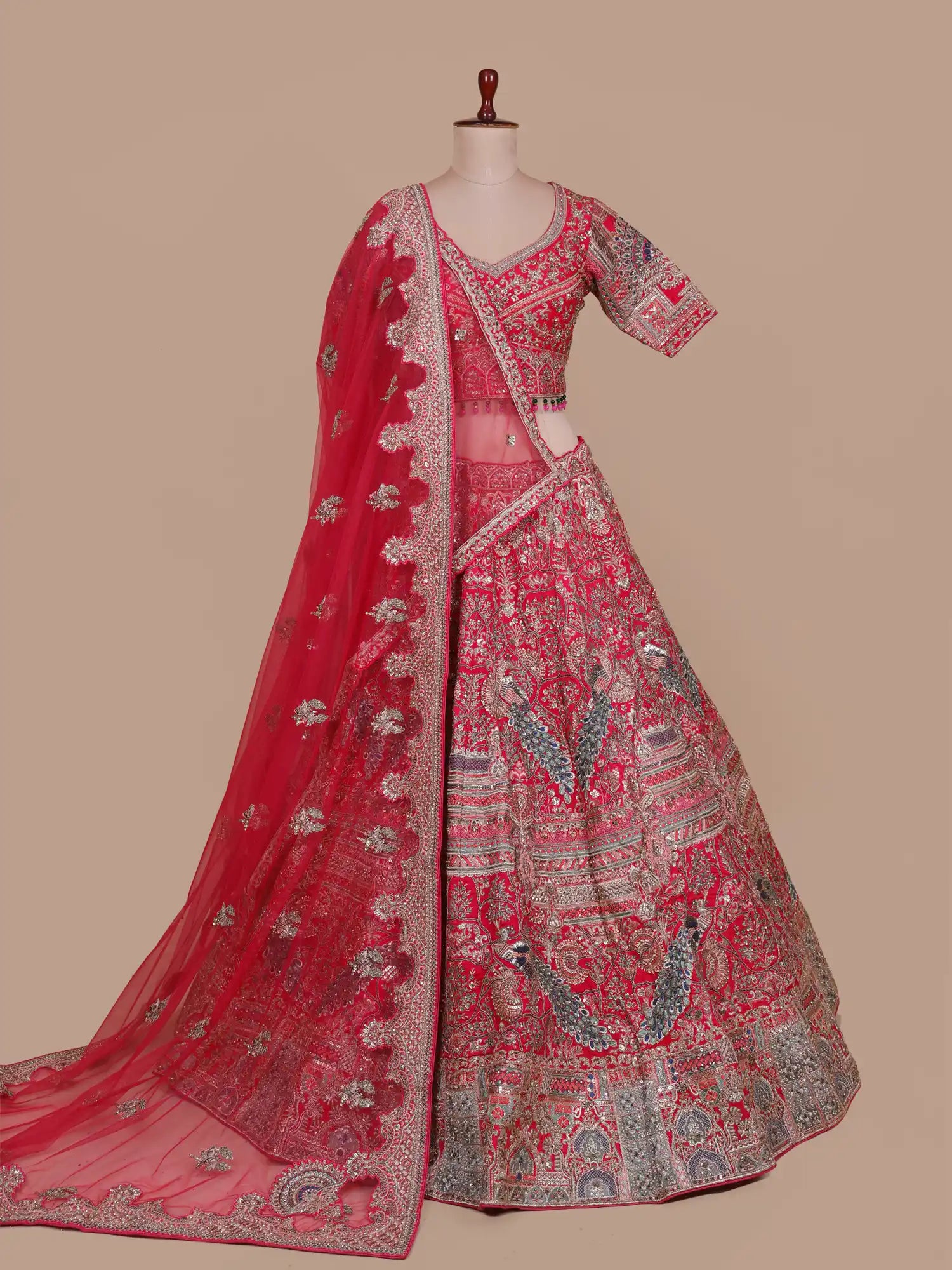 Premium Rani Silk Designer Bridal Lehenga Wholesale Set