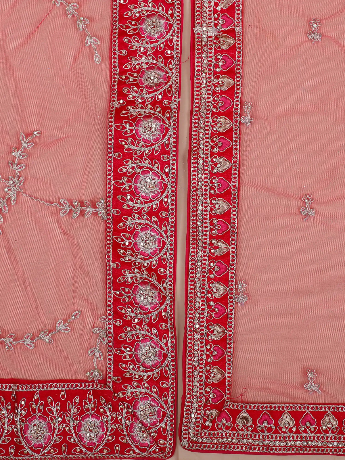 Shop Regal Red Silk Bridal Wedding Lehenga Choli Showcasing Peacock Embroidery