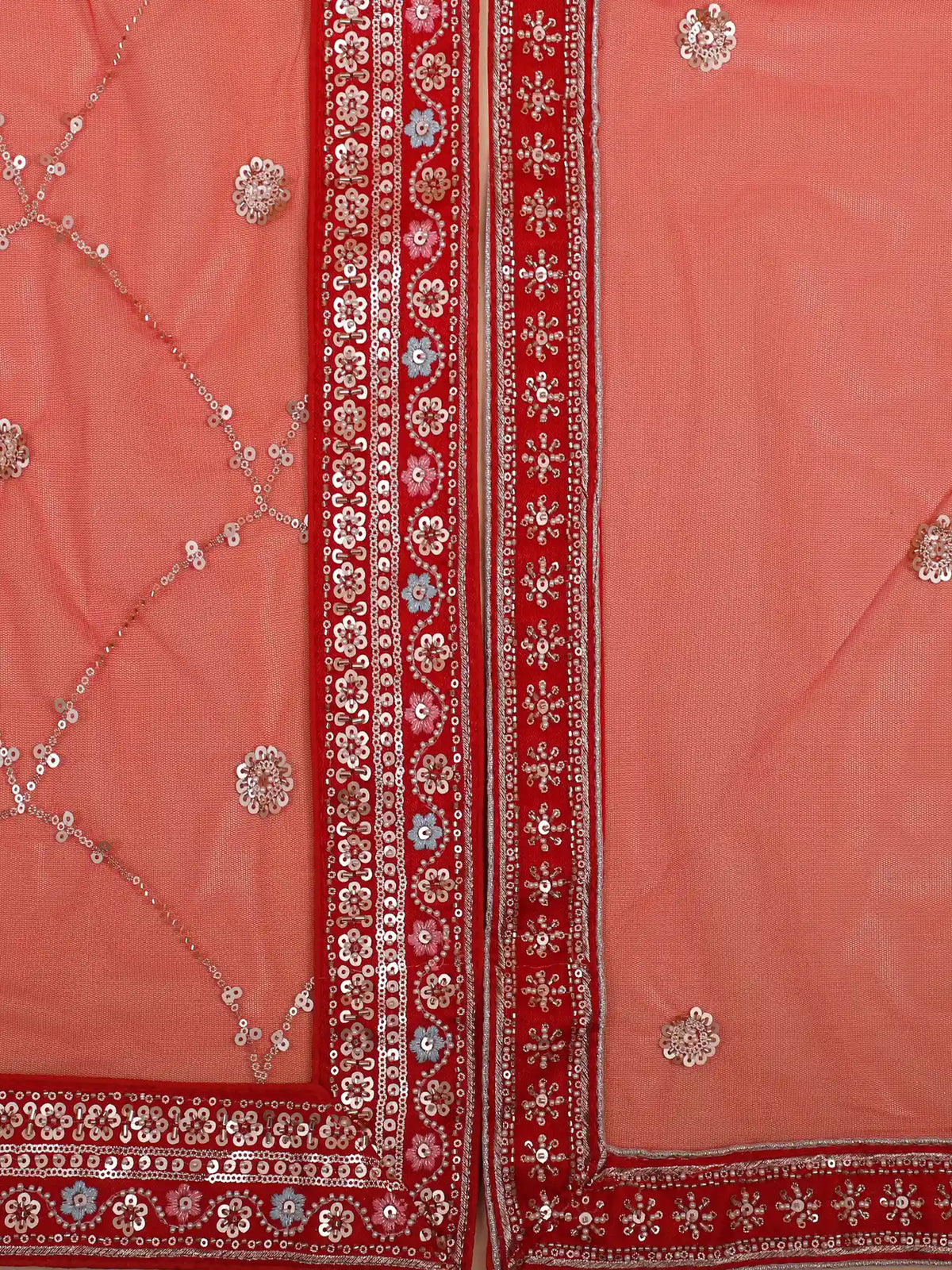 Grand Red Silk Wedding Lehenga with Peacock Embroidery and Stone Work