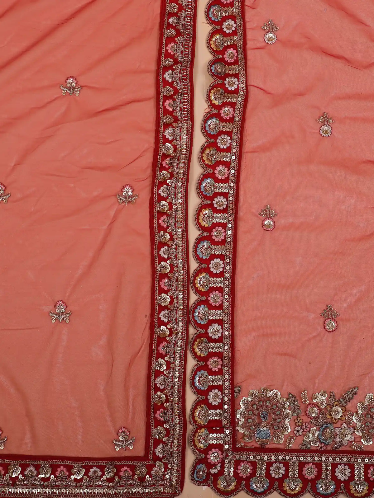 Royal Maroon Silk Bridal Lehenga Featuring Elephant and Floral Embroidery