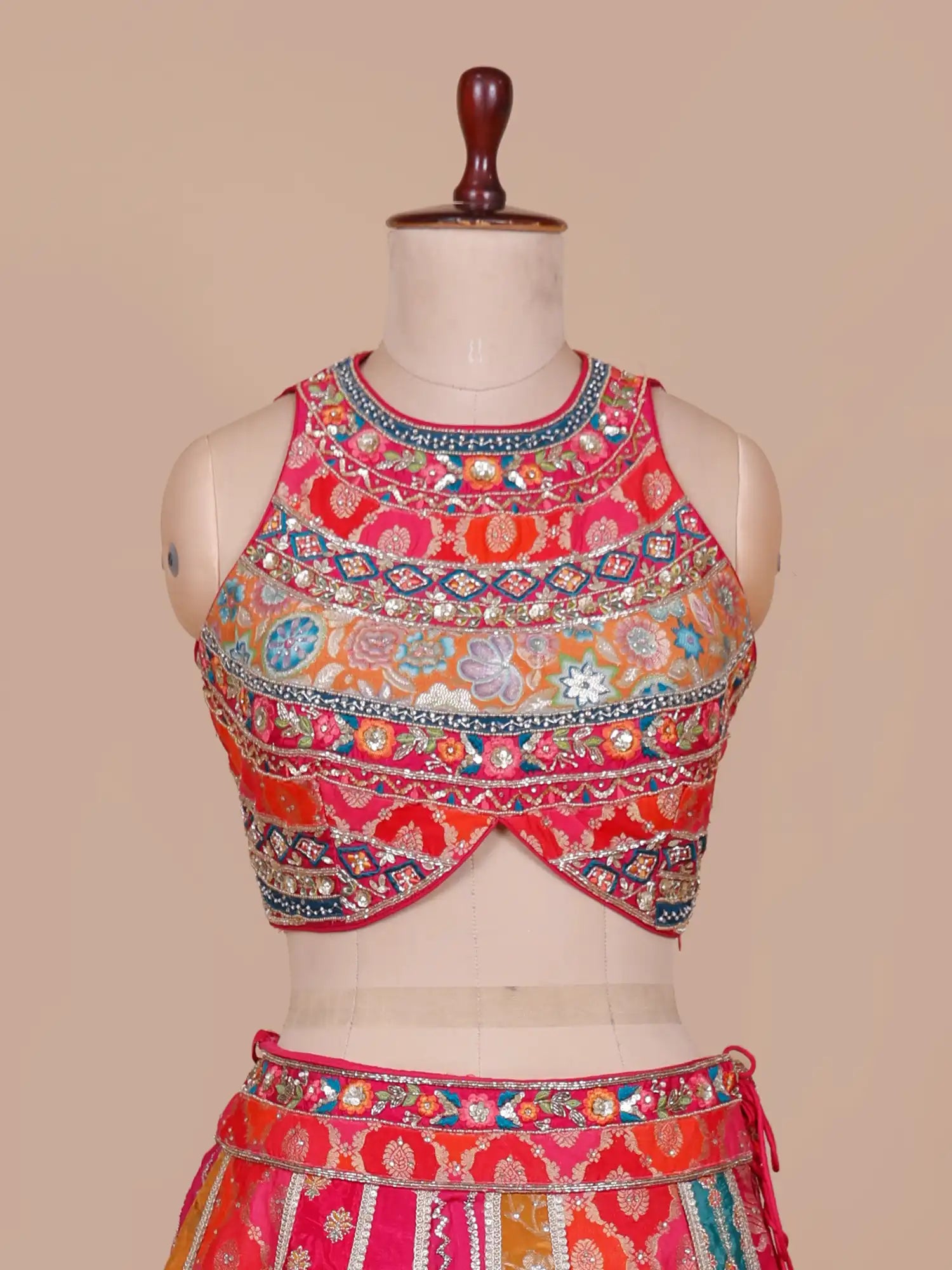 Buy Premium Multi Color Designer Lehenga Choli Crafted In Royal Style