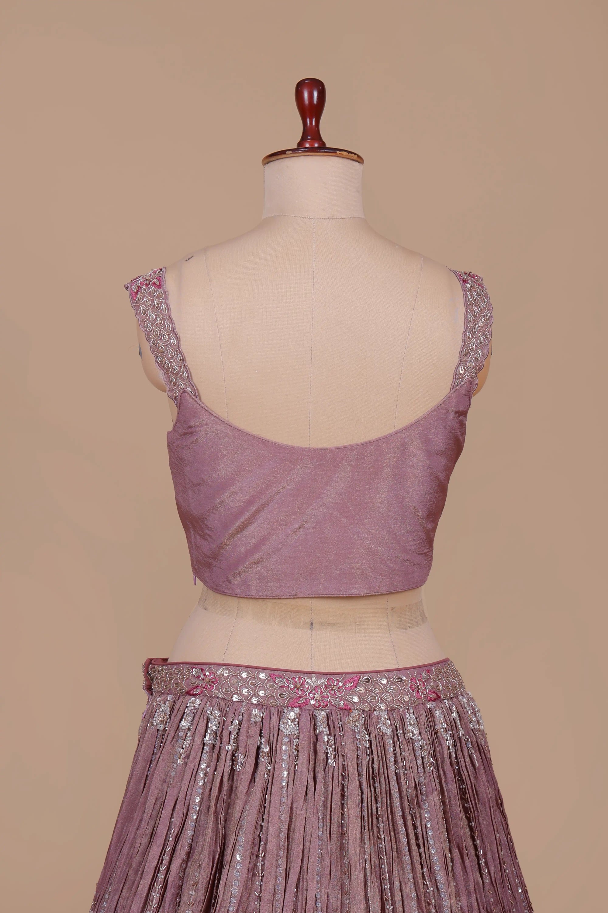 Onion Pink Designer Lehenga Choli Crafted With Artisan Detailing