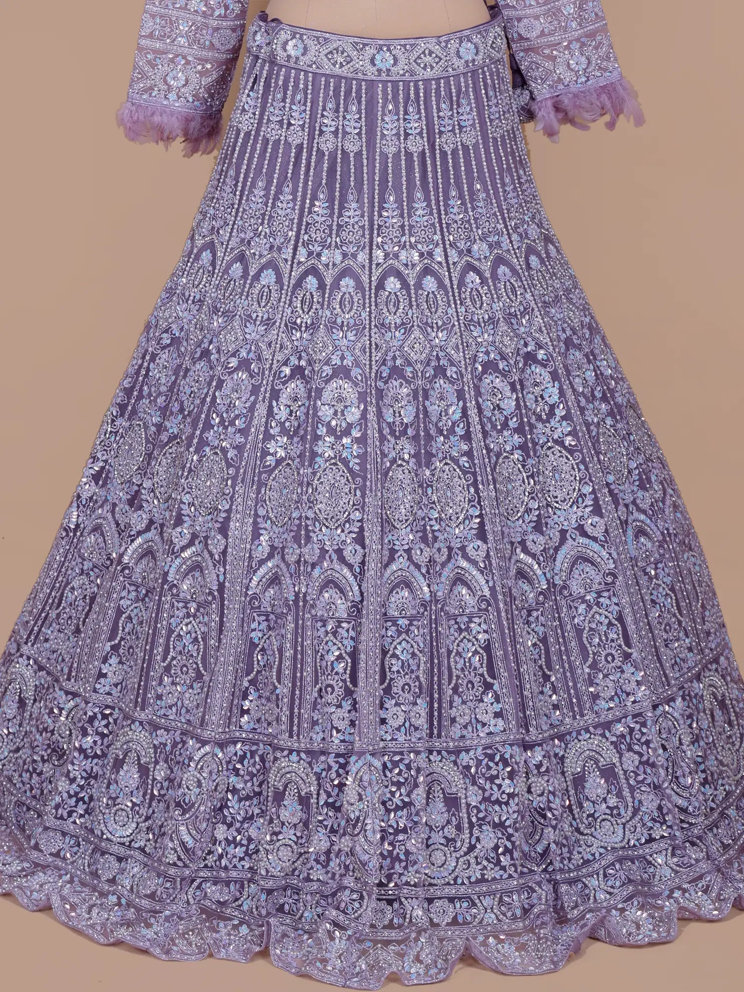 Buy Classic Purple Couture Lehenga Designed for Modern Elegance