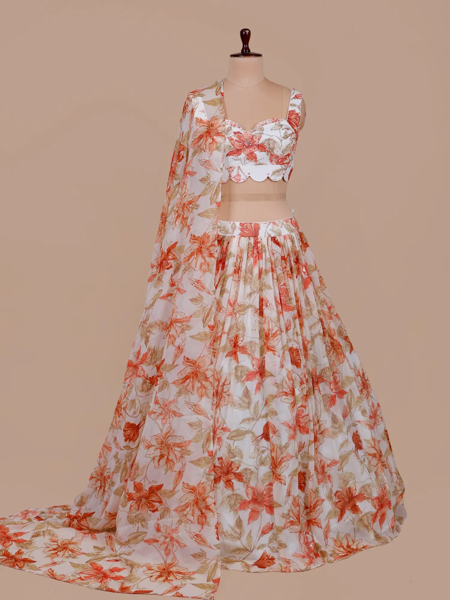 Budget Friendly Multi Color Crepe Silk Lehenga With Diamond Work