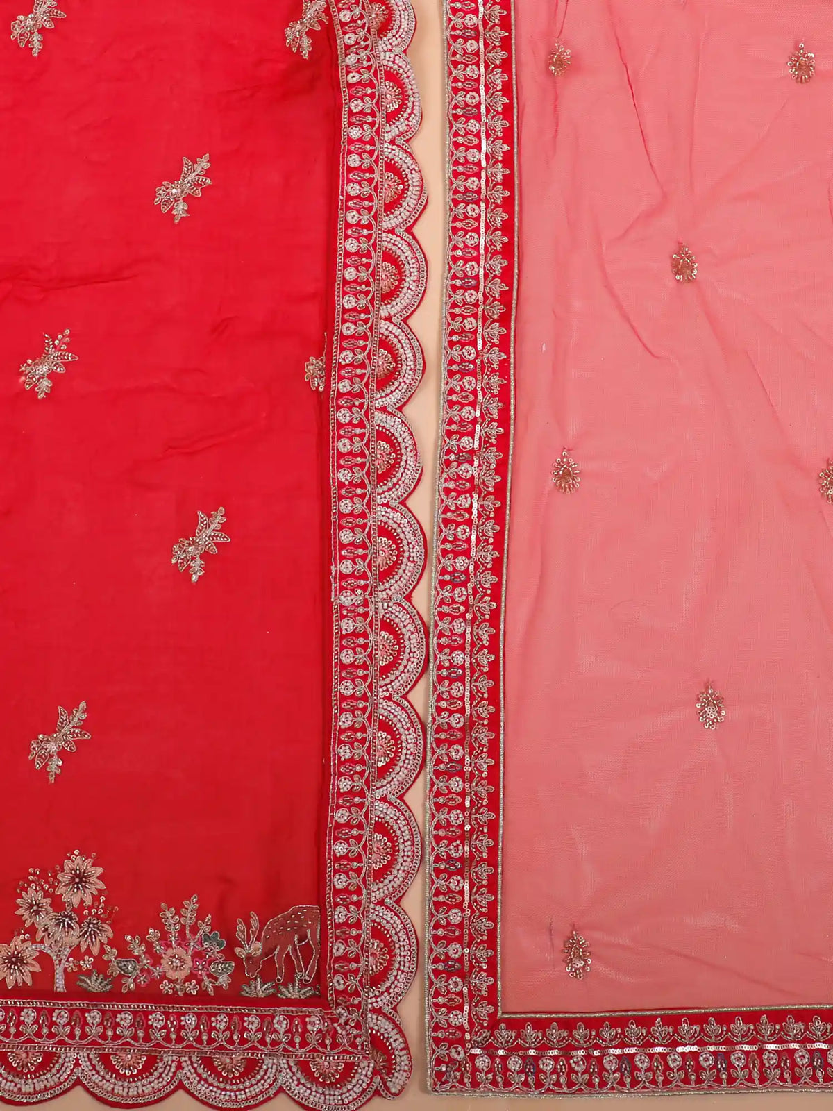 Luxurious Rani Pink Bridal Lehenga Showcasing Royal Palace Embroidery