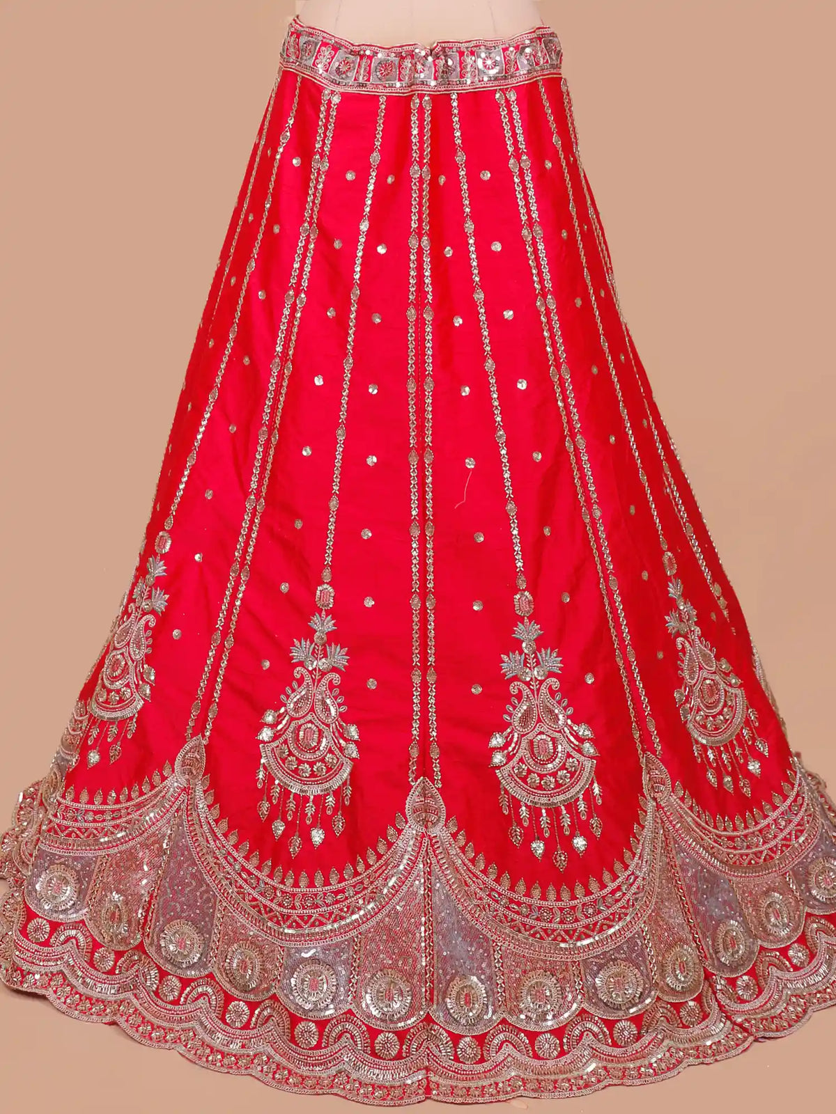 Rich Rani Silk Lehenga with Chandelier Sequin Embroidery